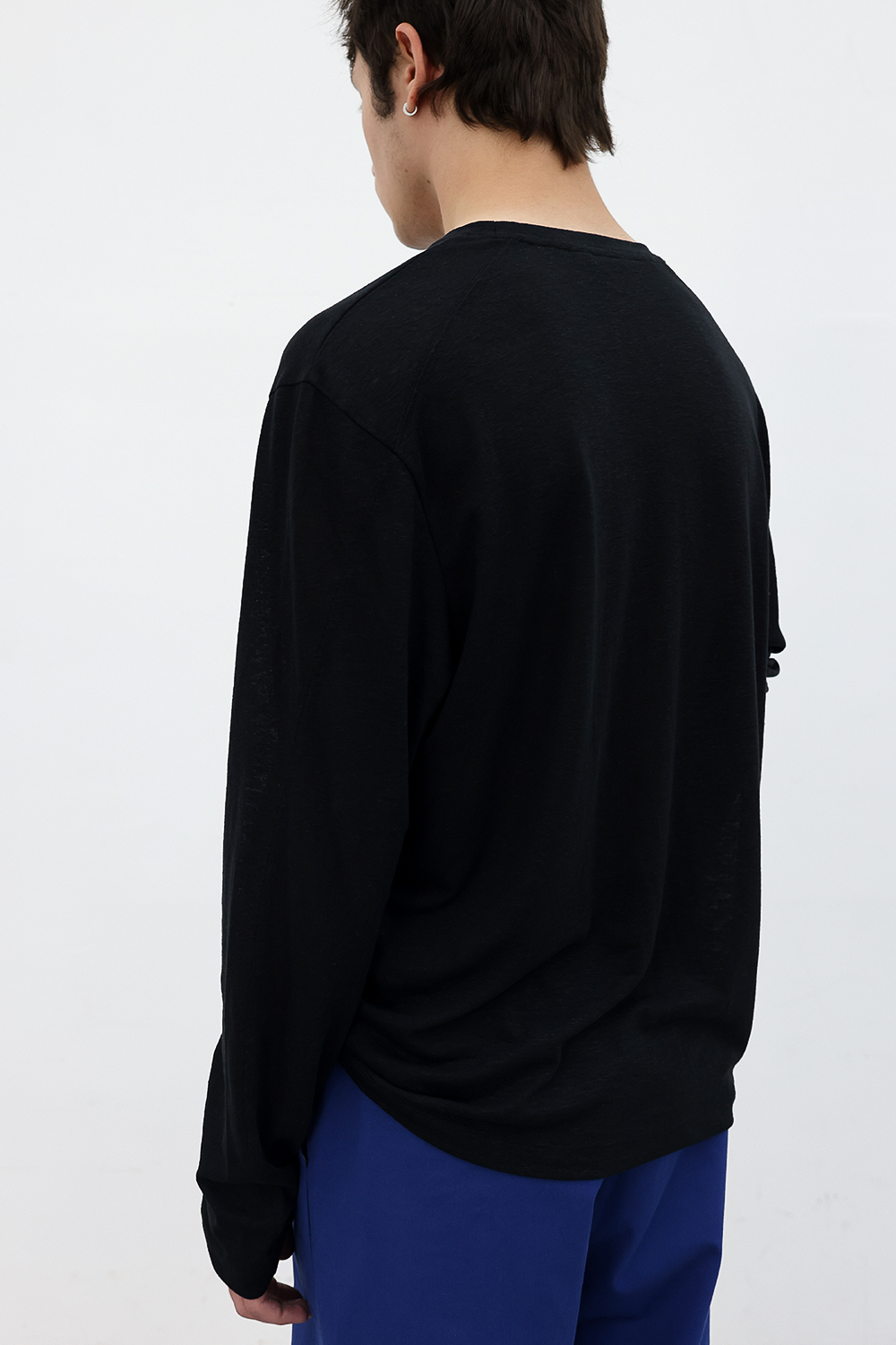 [ANYTIME LOREAK] CAMELLIA LAYERED TEE - KHAKI/BLACK