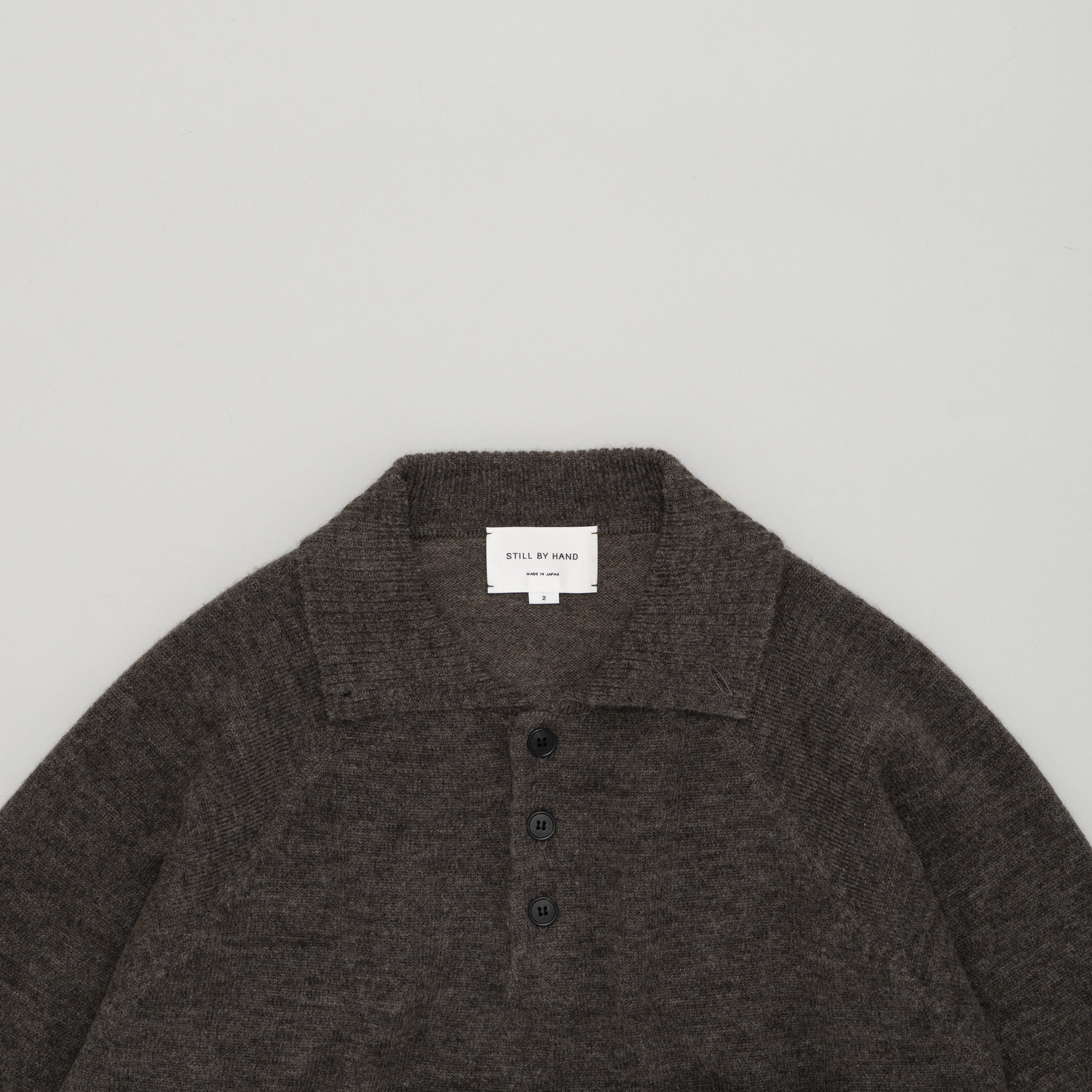 [STILL BY HAND] KN07263OS - SWEATER ASH BROWN 작업중