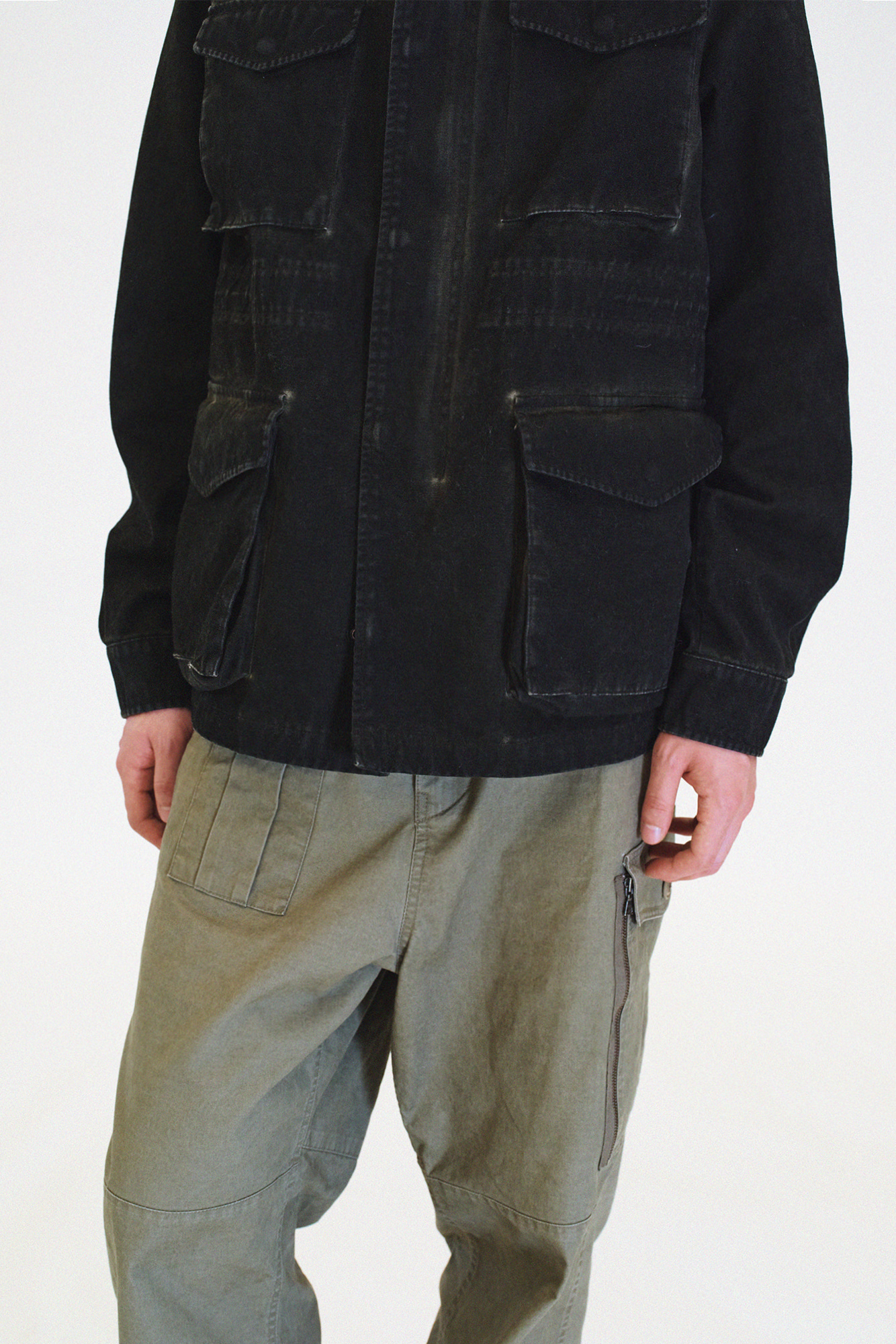 [SURFACE EDITION] OVERDYED FIELD JACKET BLACK