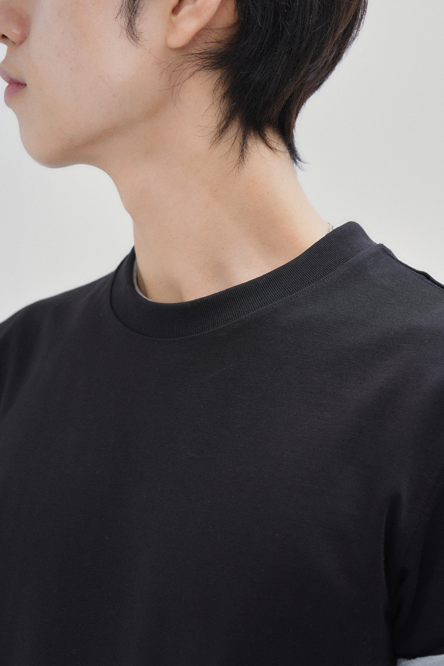 [SENTES] 코튼 컴포트 티셔츠 빈티지 블랙
