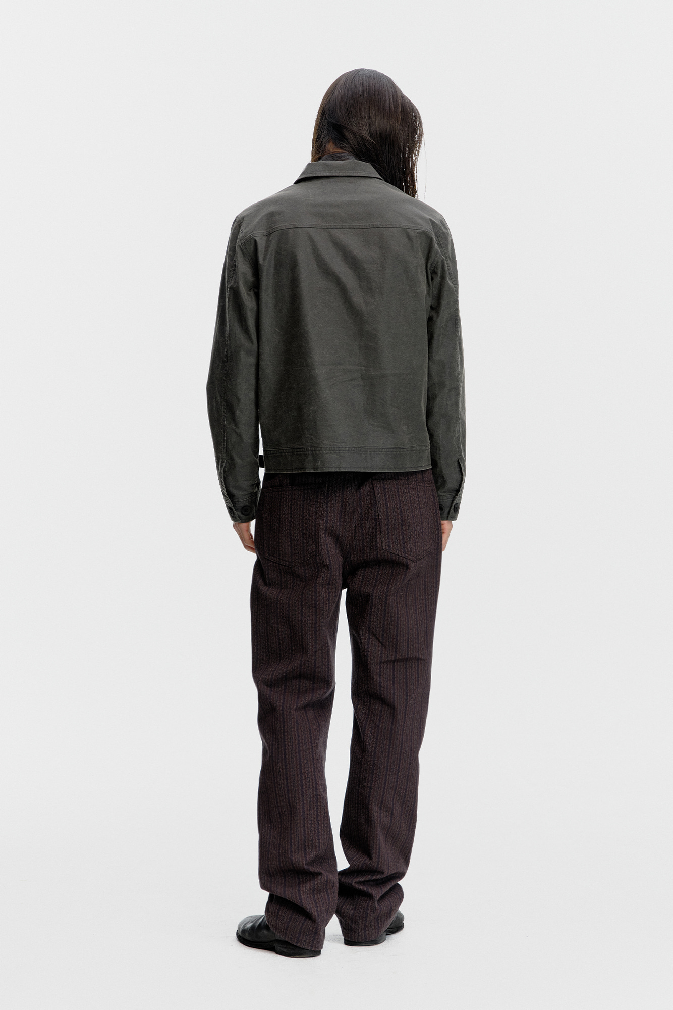 [SURFACE EDITION] FLANNEL 4-POCKET JACKET CHARCOAL