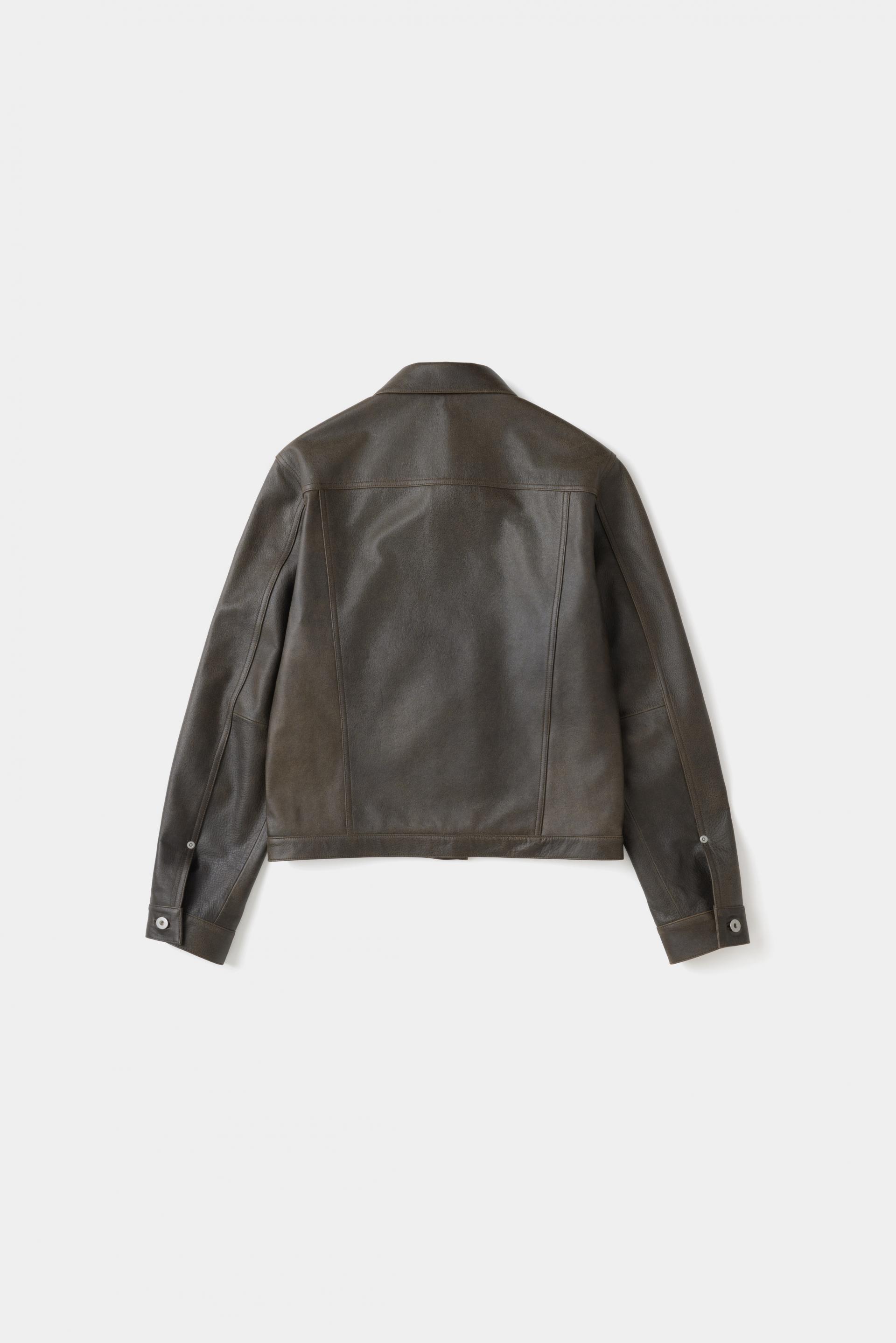 [KANG JUNG SEOK] LEATHER TRUCKER JACKET [103MONSIEUR EXCLUSIVE]