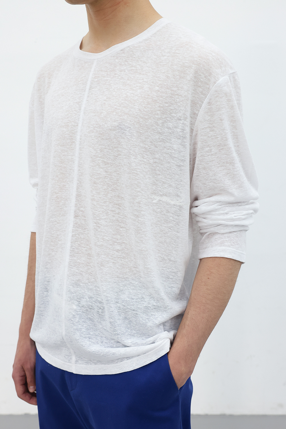 [ANYTIME LOREAK] CAMELLIA LAYERED TEE - WHITE/PINK