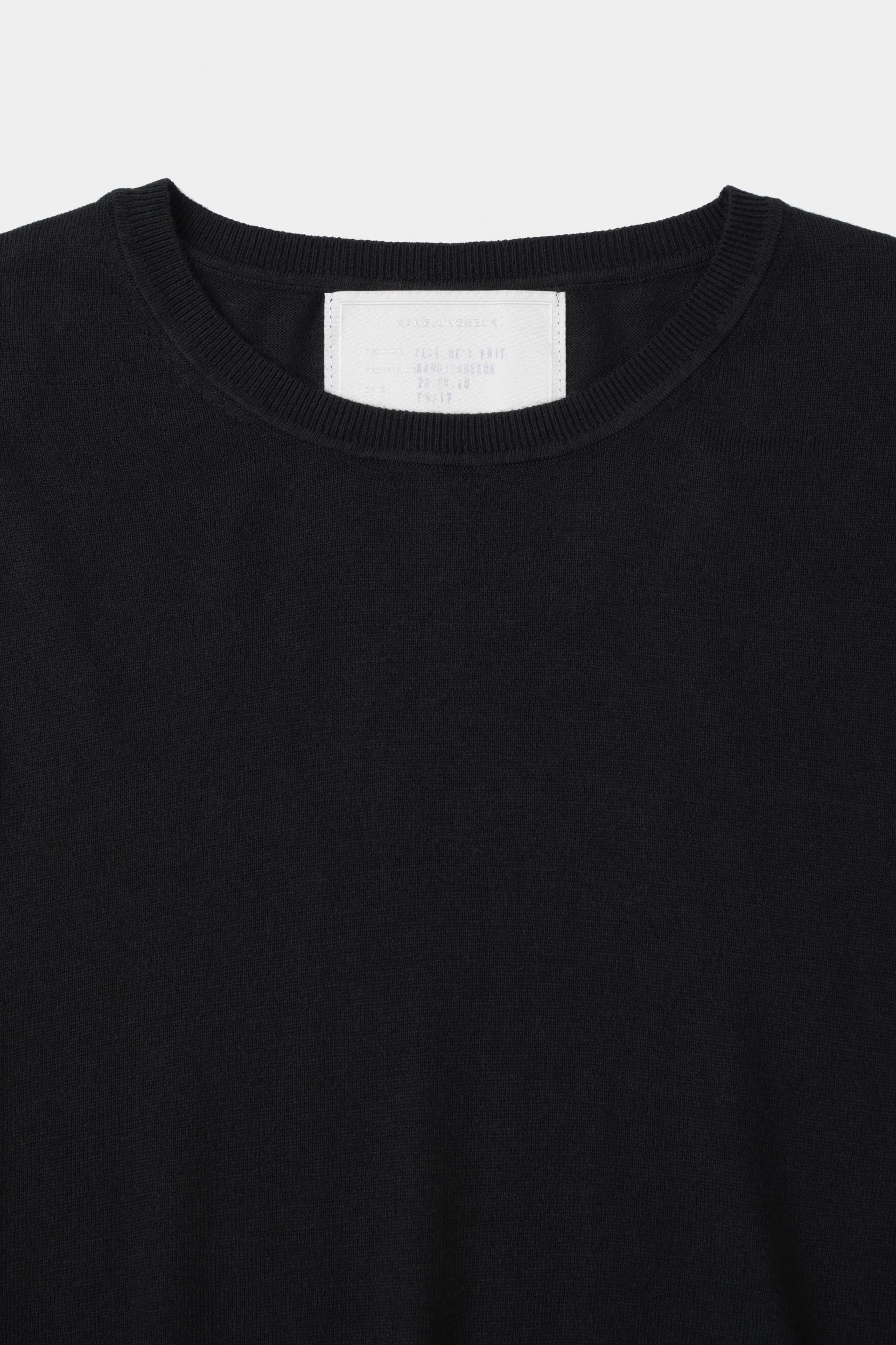 [KANGJUNGSEOK] PERMANENT KNIT,Black