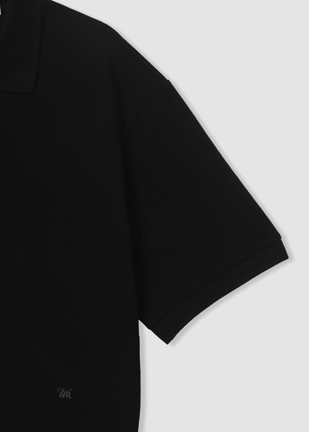 [WINDER] CLASSIC PIQUE TOP - BLACK