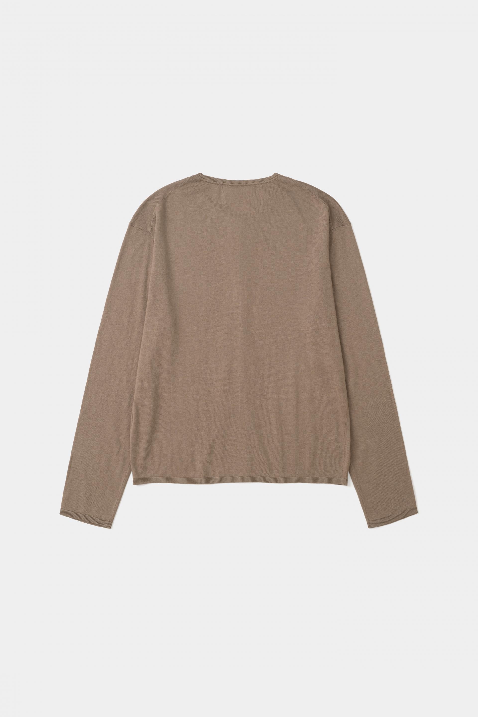 [KANGJUNGSEOK] PERMANENT KNIT CARDIGAN,Brown
