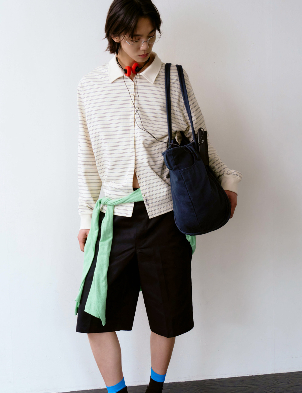 [GEN:RE] Any Way Pique Shirt Cream