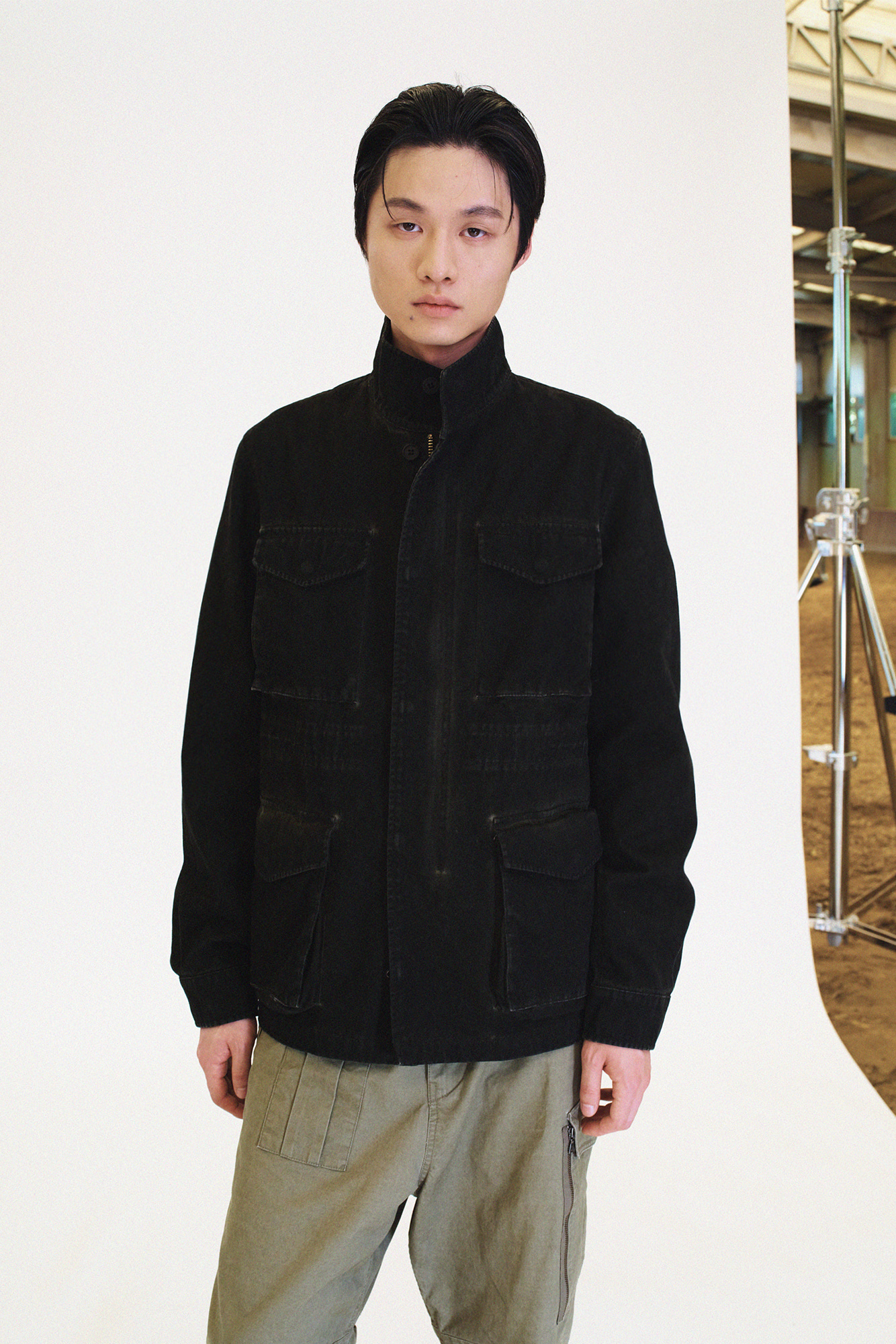 [SURFACE EDITION] OVERDYED FIELD JACKET BLACK