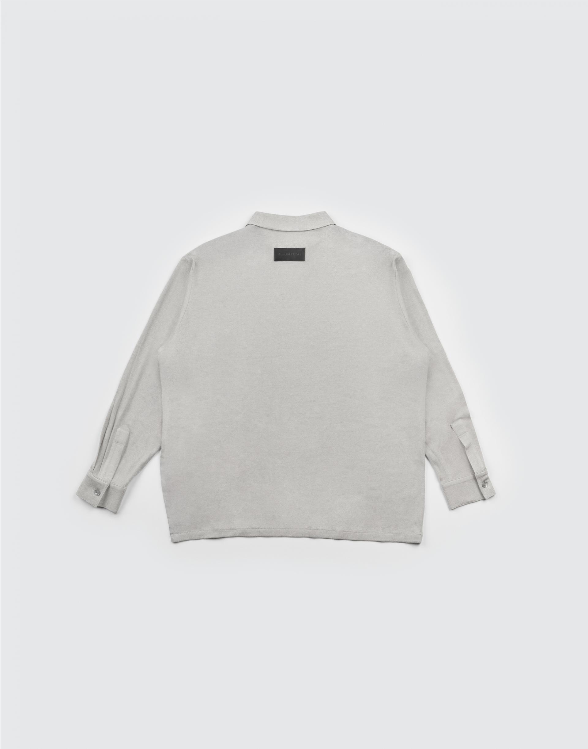 [MOOMYUNG ] LIGHT GAUGE SUMMER WOOL KNIT (LIGHT GREY)
