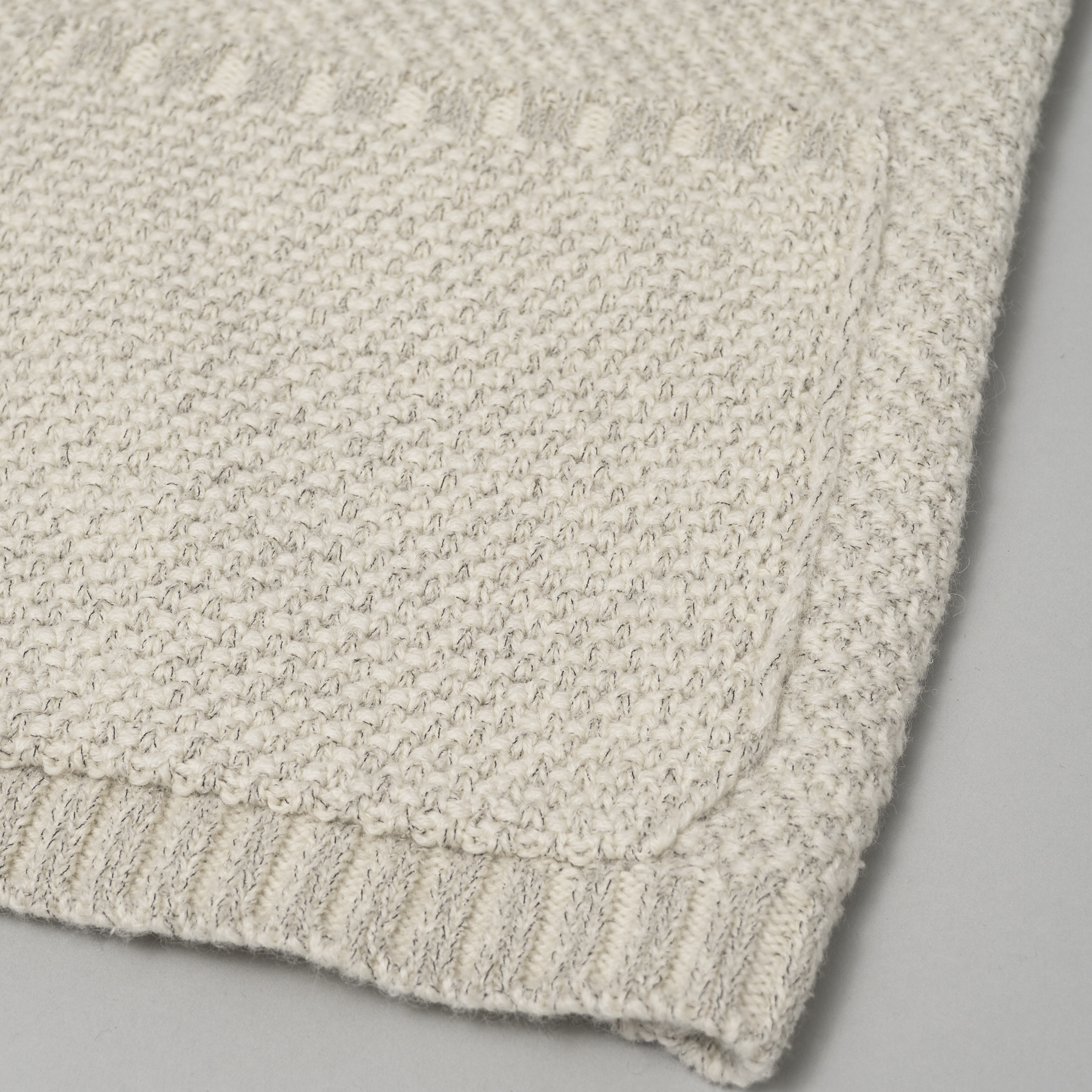 [STILL BY HAND] KN05263OS - 5G knitted blouson BROWN CHARCOAL 사이즈없음