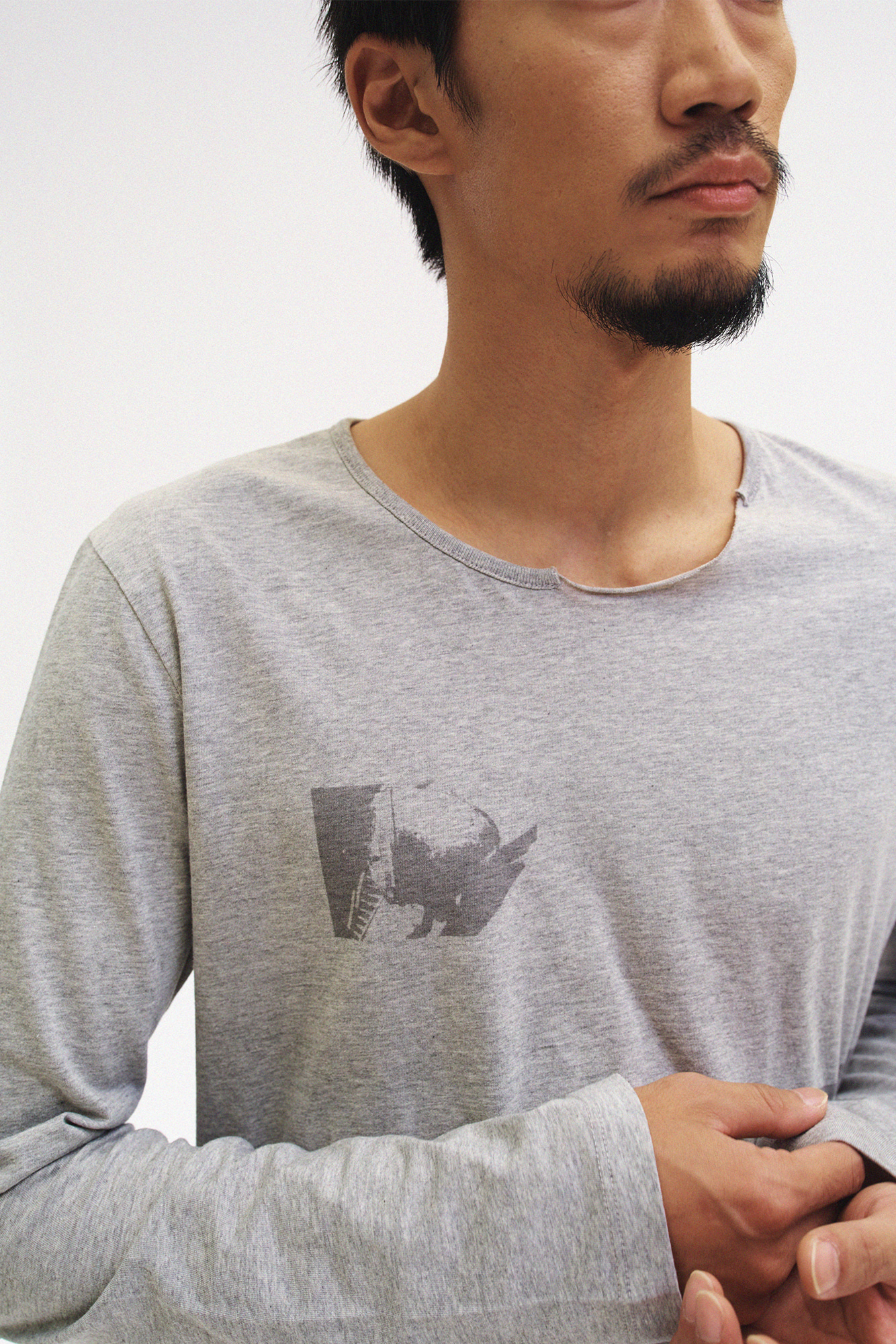 [SURFACE EDITION] DISCONNECT LONG SLEEVE TSHIRT GRAY