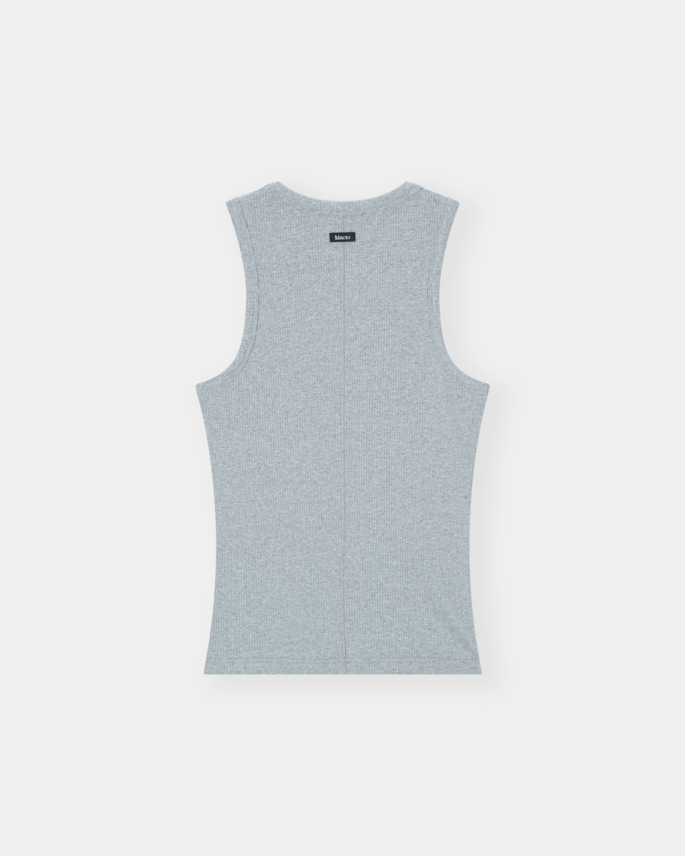[kineto] Sleek Ribbed Sleeveless Top_Melange Grey