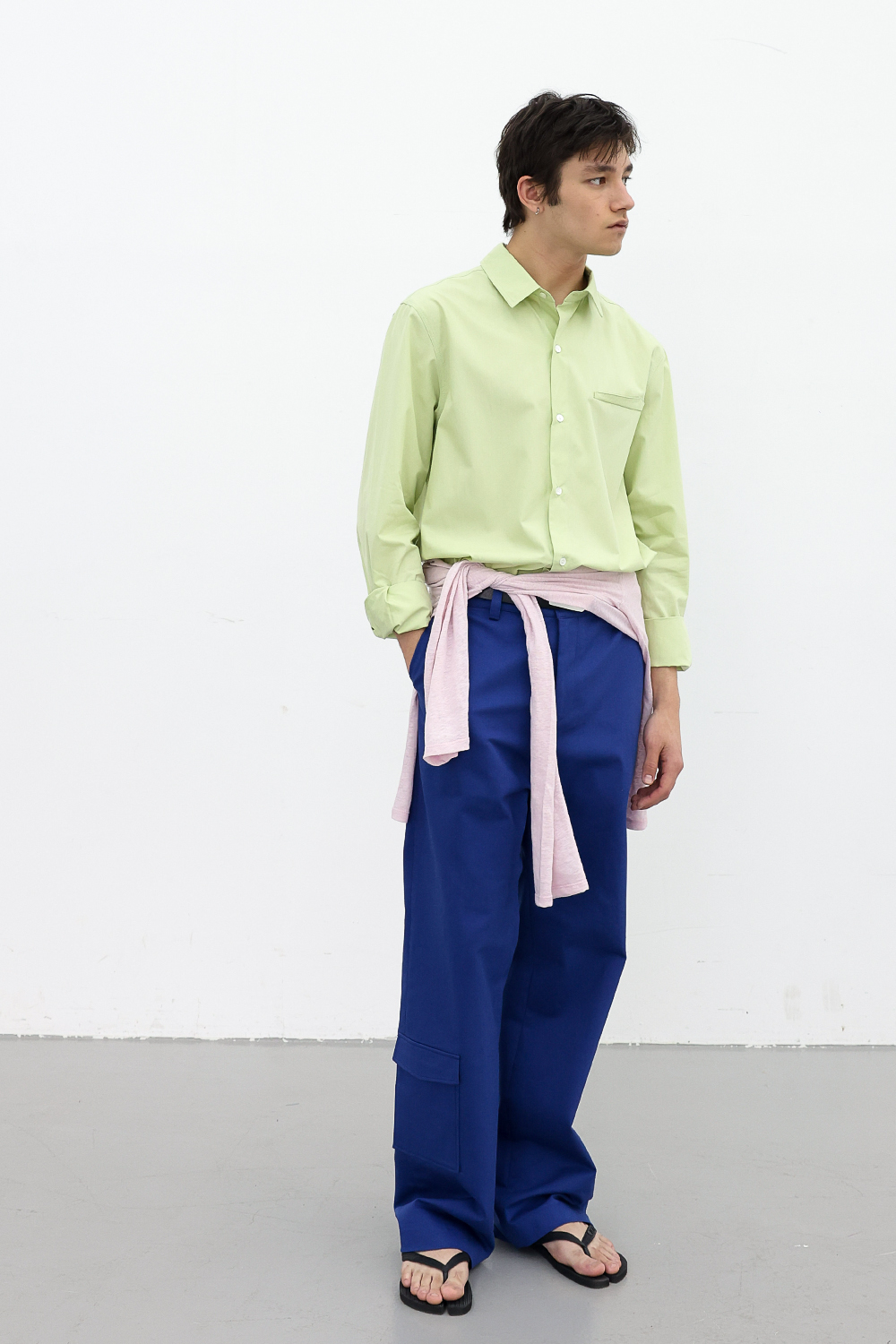 [ANYTIME LOREAK] FREESIA BLOOM SHIRT - LIME