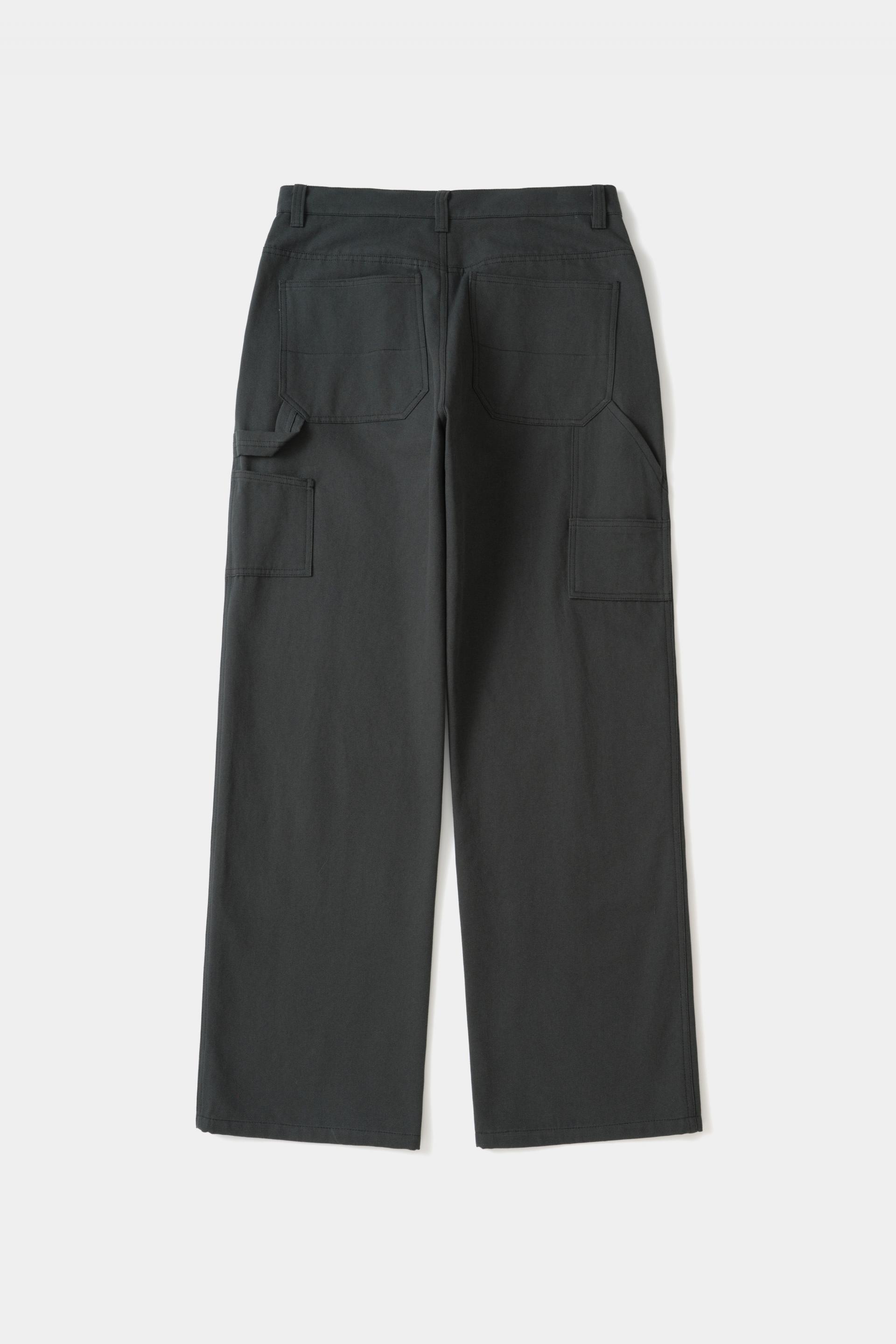 [KANGJUNGSEOK] DOUBLE KNEE PANTS Deep dark green