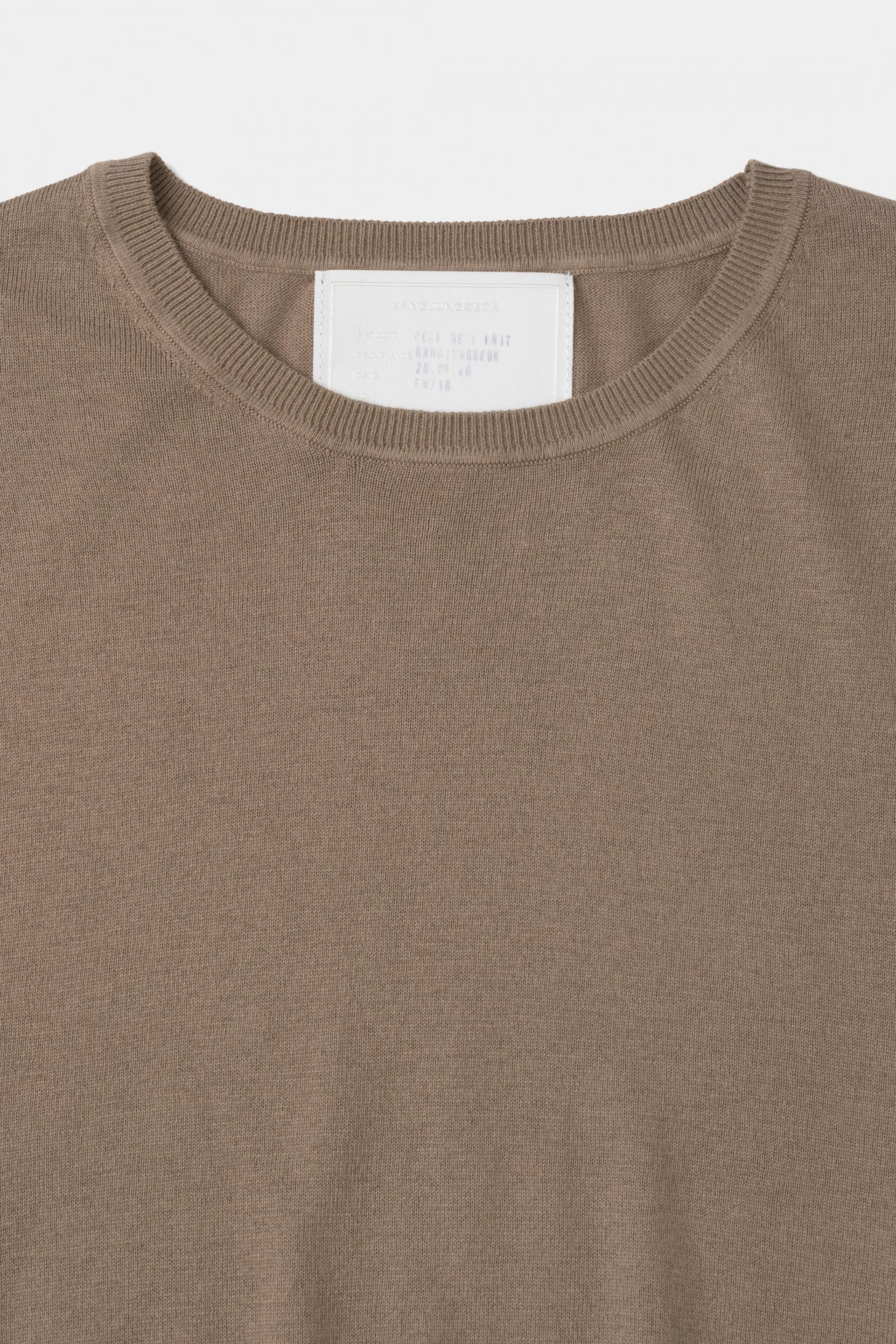 [KANGJUNGSEOK] PERMANENT KNIT,Brown