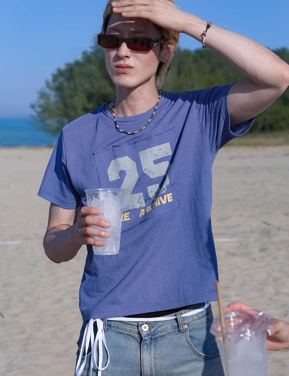 [GEN:RE] Patched Number T-shirt