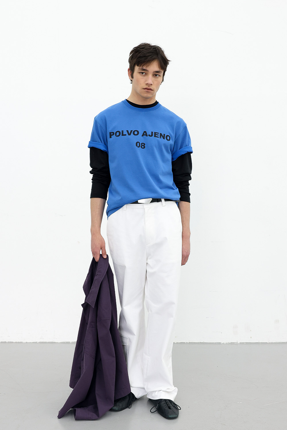 [ANYTIME LOREAK] PRIMROSE HALF TEE - BLUE