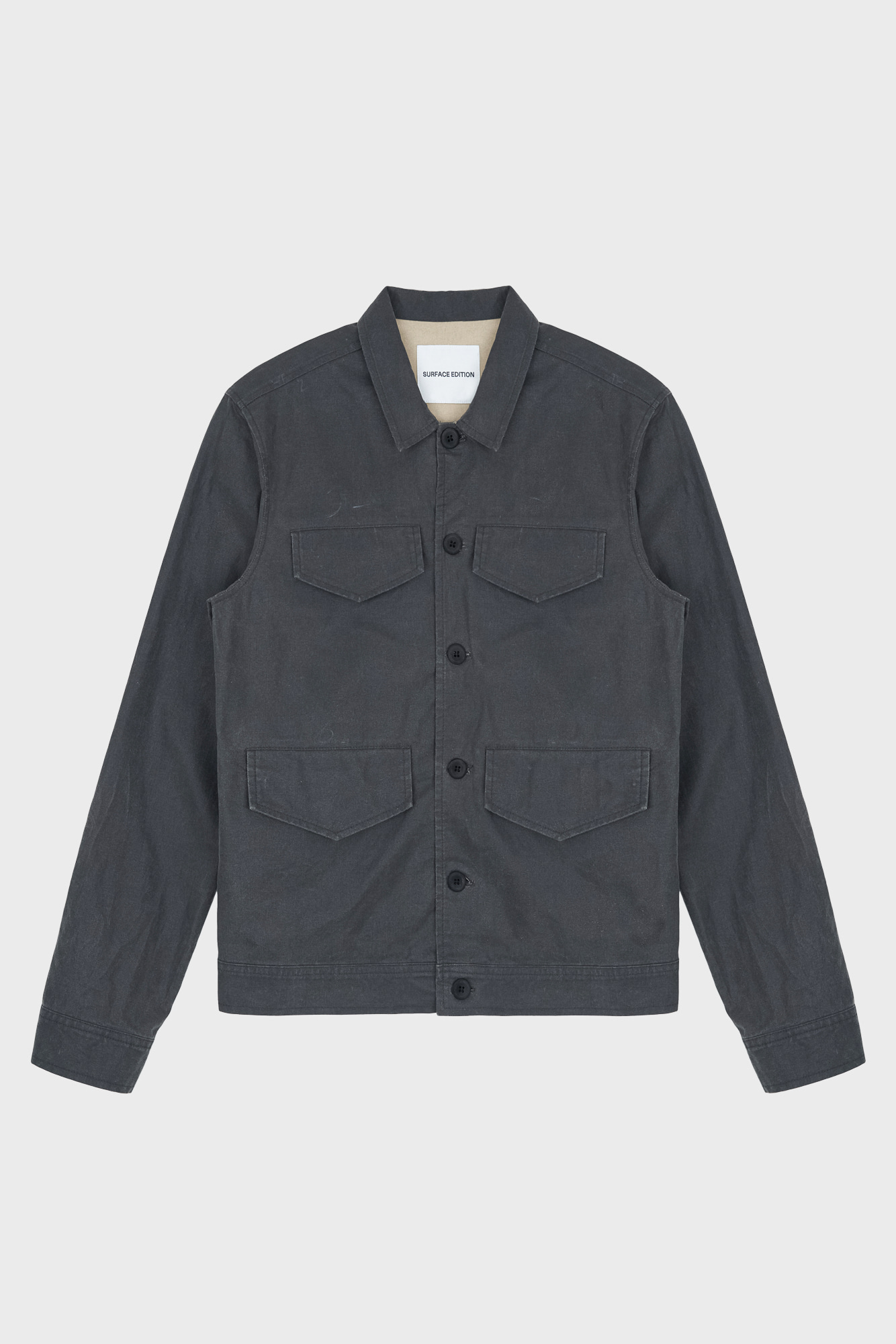 [SURFACE EDITION] FLANNEL 4-POCKET JACKET CHARCOAL