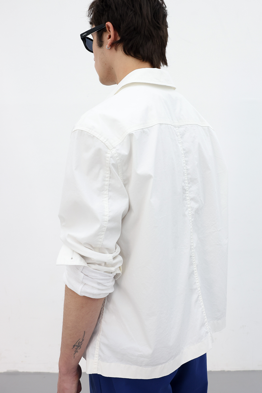 [ANYTIME LOREAK] AIRY WASHED SHIRT -WHITE