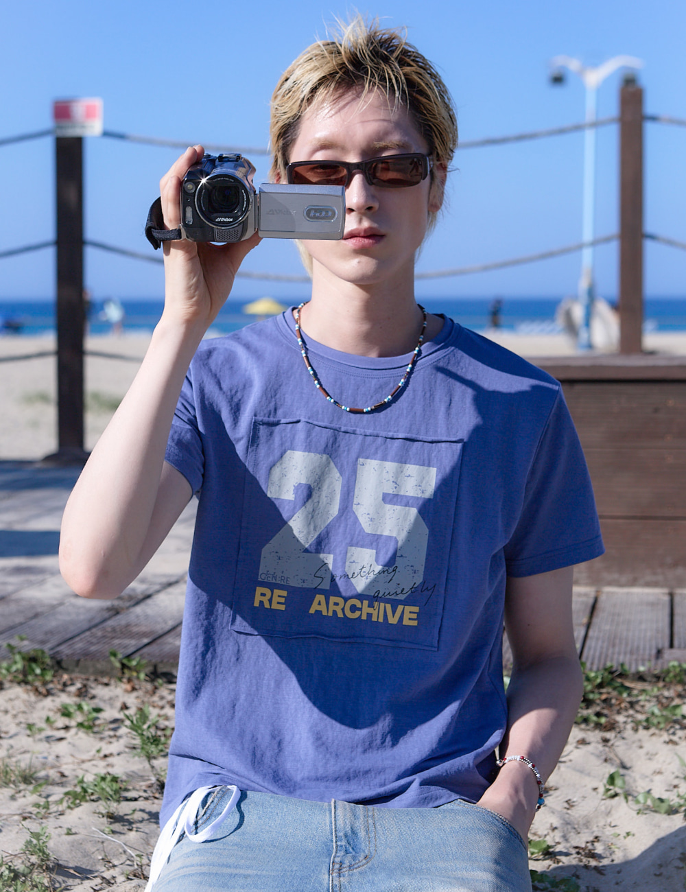 [GEN:RE] Patched Number T-shirt