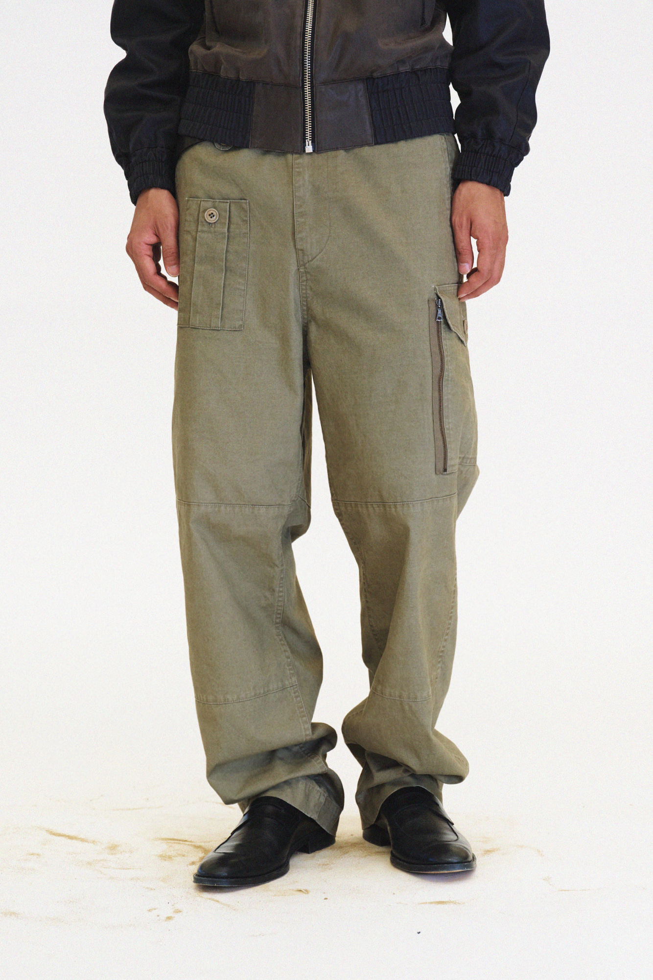 [SURFACE EDITION]WASHED COMBAT TROUSERS BEIGE