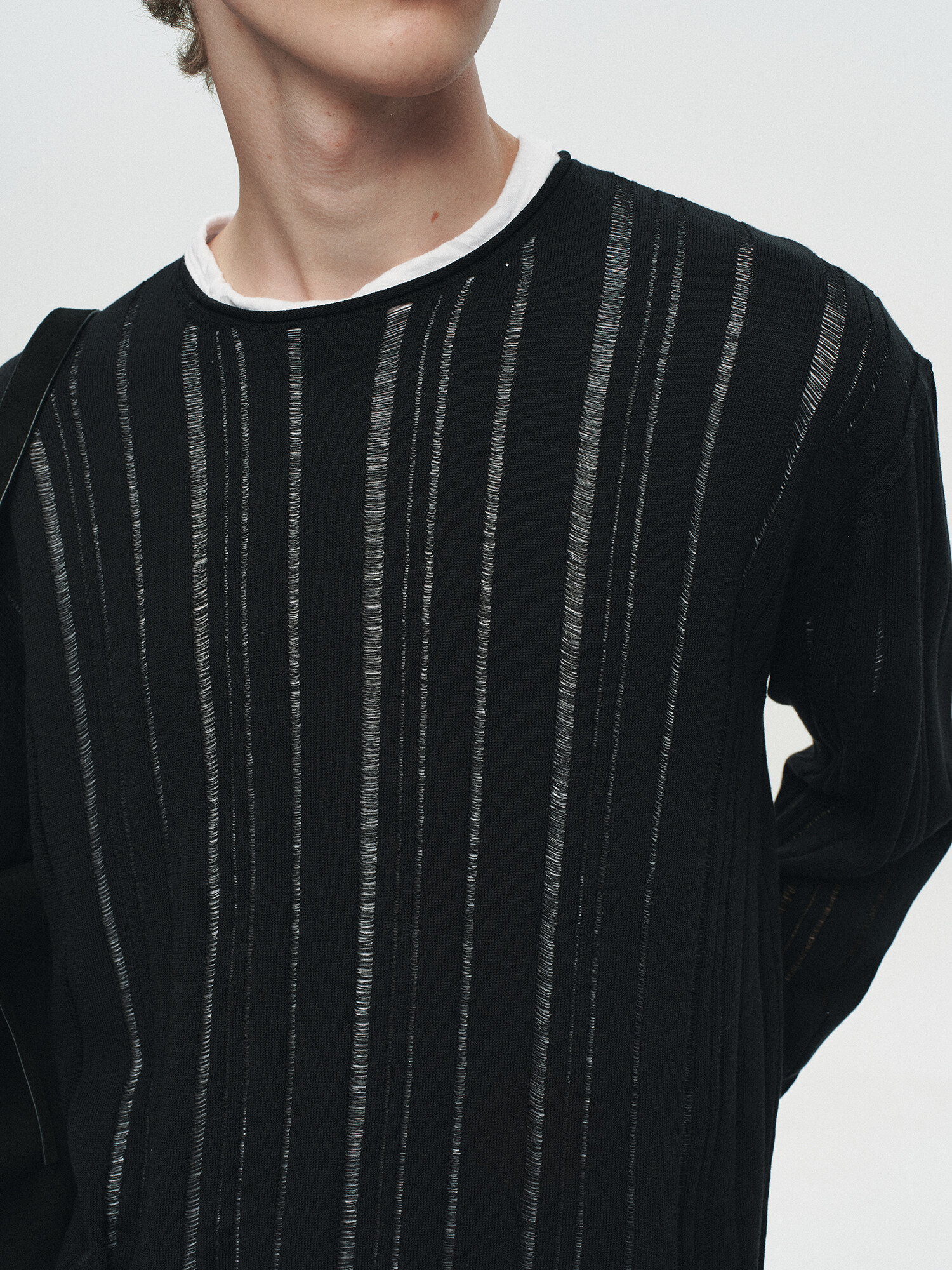 [HEUTE] CASHMERE WOOL V NECK KNIT (BLUE) 복제