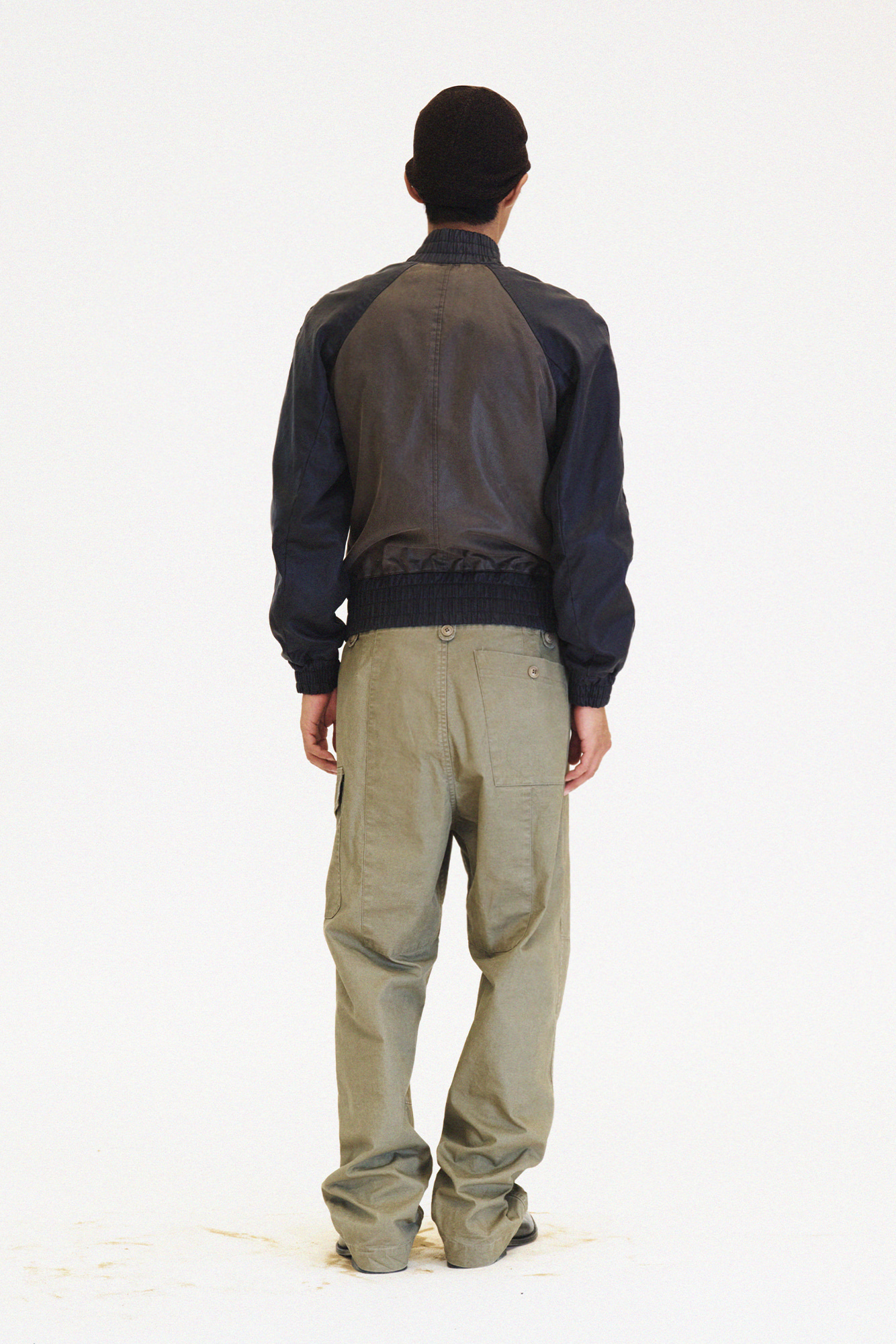 [SURFACE EDITION] CONTRAST ZIP UP JACKET BROWN