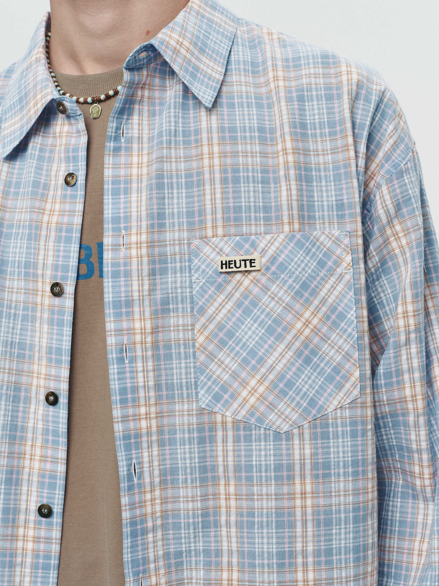 [HEUTE] REGULAR COLLAR MARCO SHIRT (BLUE)