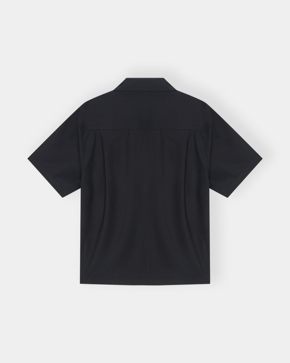 [kineto]t Refined Wool Stripe Shir_Black