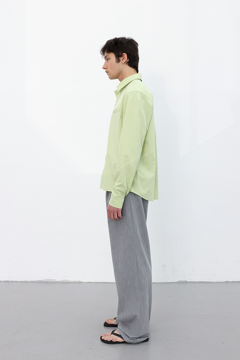 [ANYTIME LOREAK] FREESIA BLOOM SHIRT - LIME