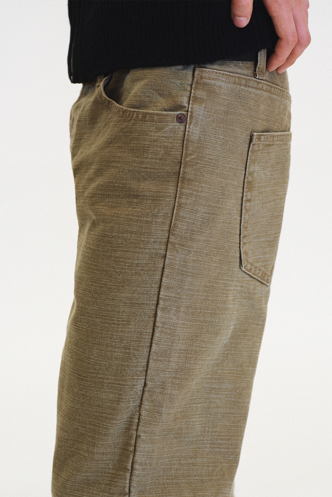 [SURFACE EDITION] HARD SLUB STRAIGHT PANTS BEIGE