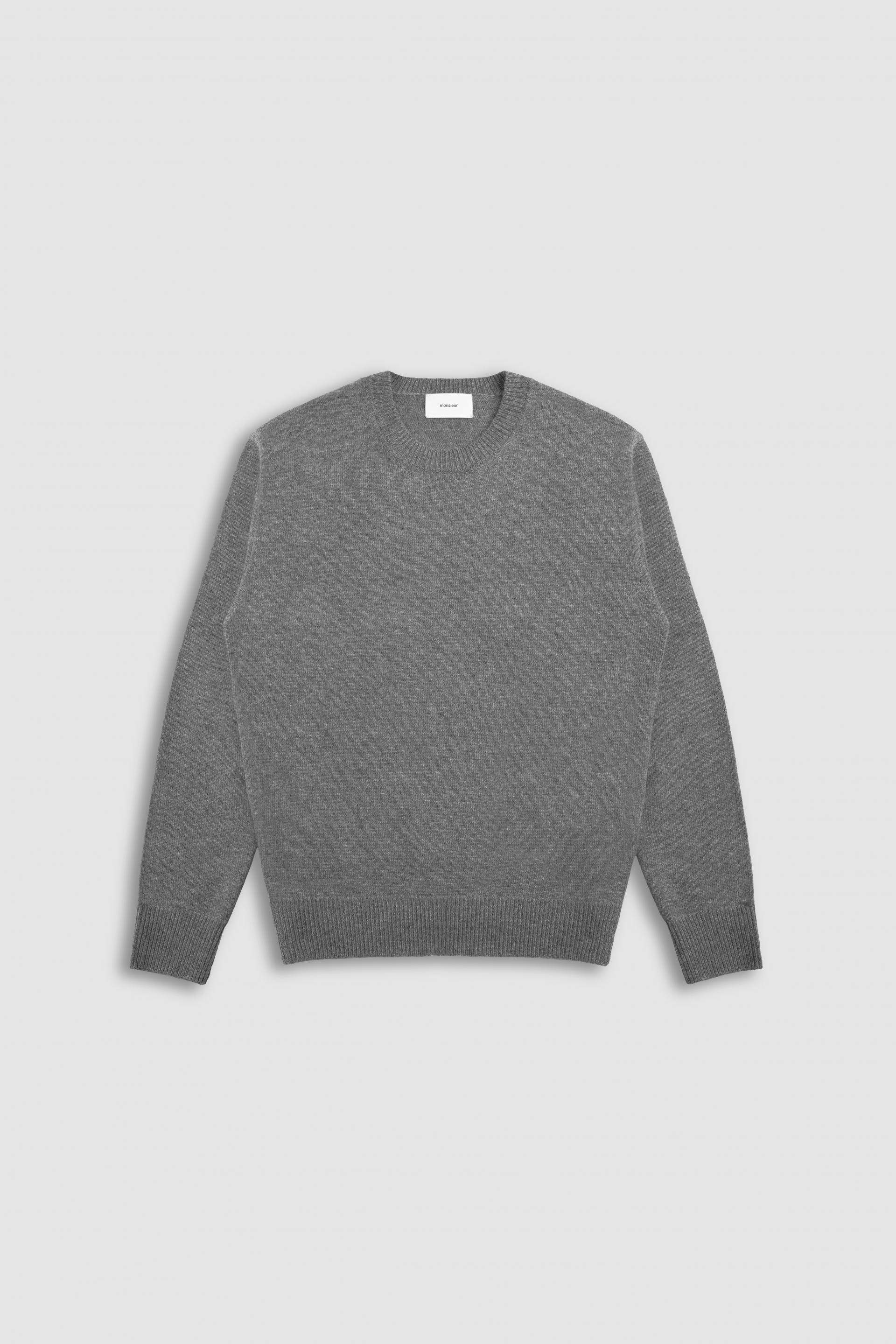 [monsieur] Balance Knit charcoal Gray