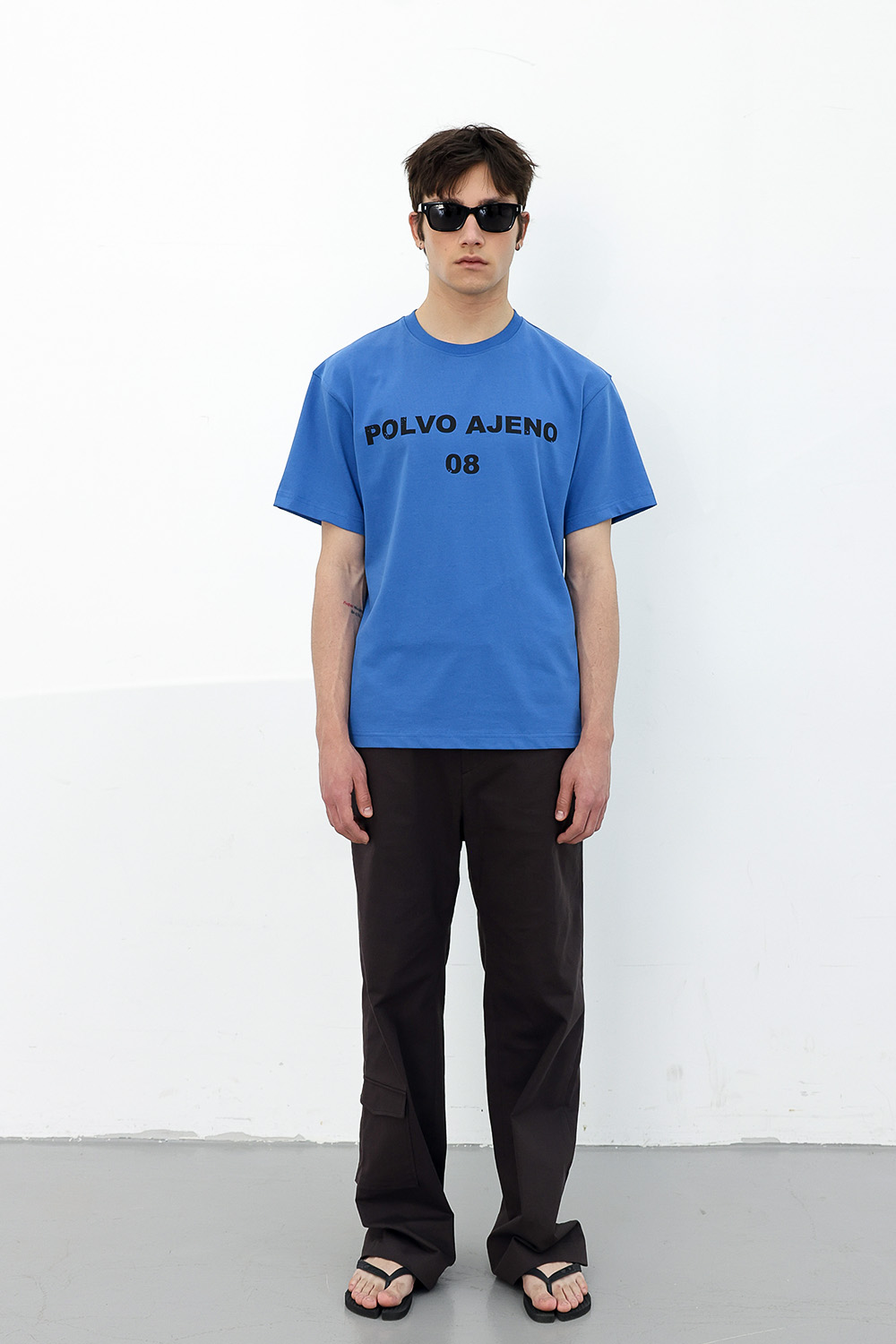 [ANYTIME LOREAK] PRIMROSE HALF TEE - BLUE