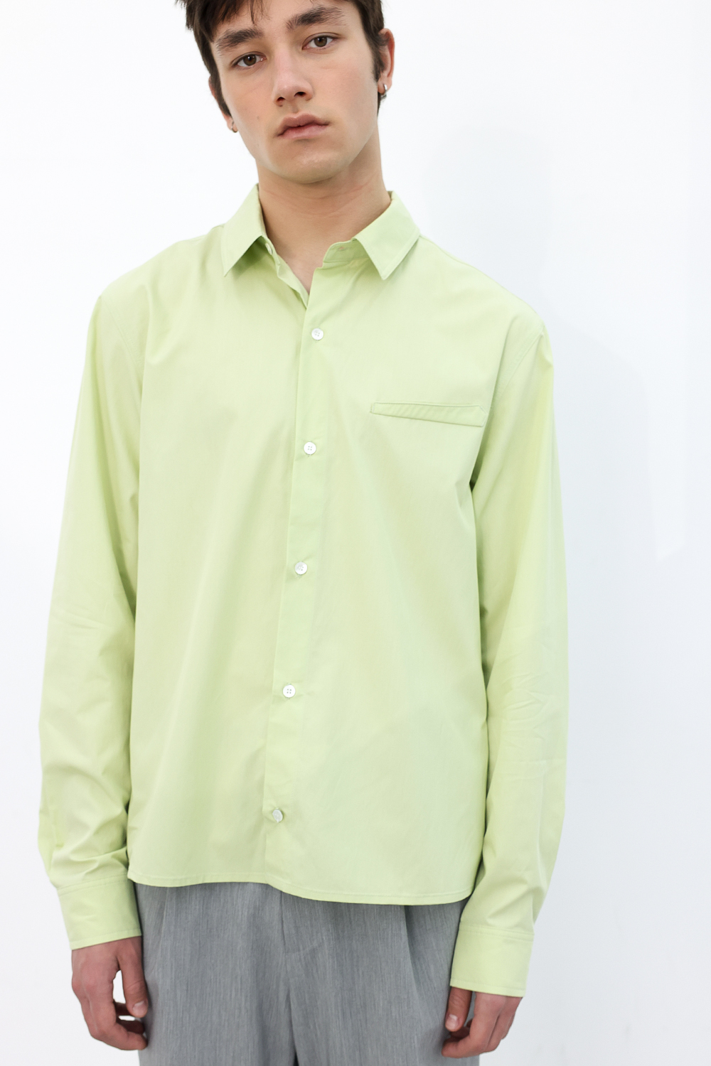[ANYTIME LOREAK] FREESIA BLOOM SHIRT - LIME
