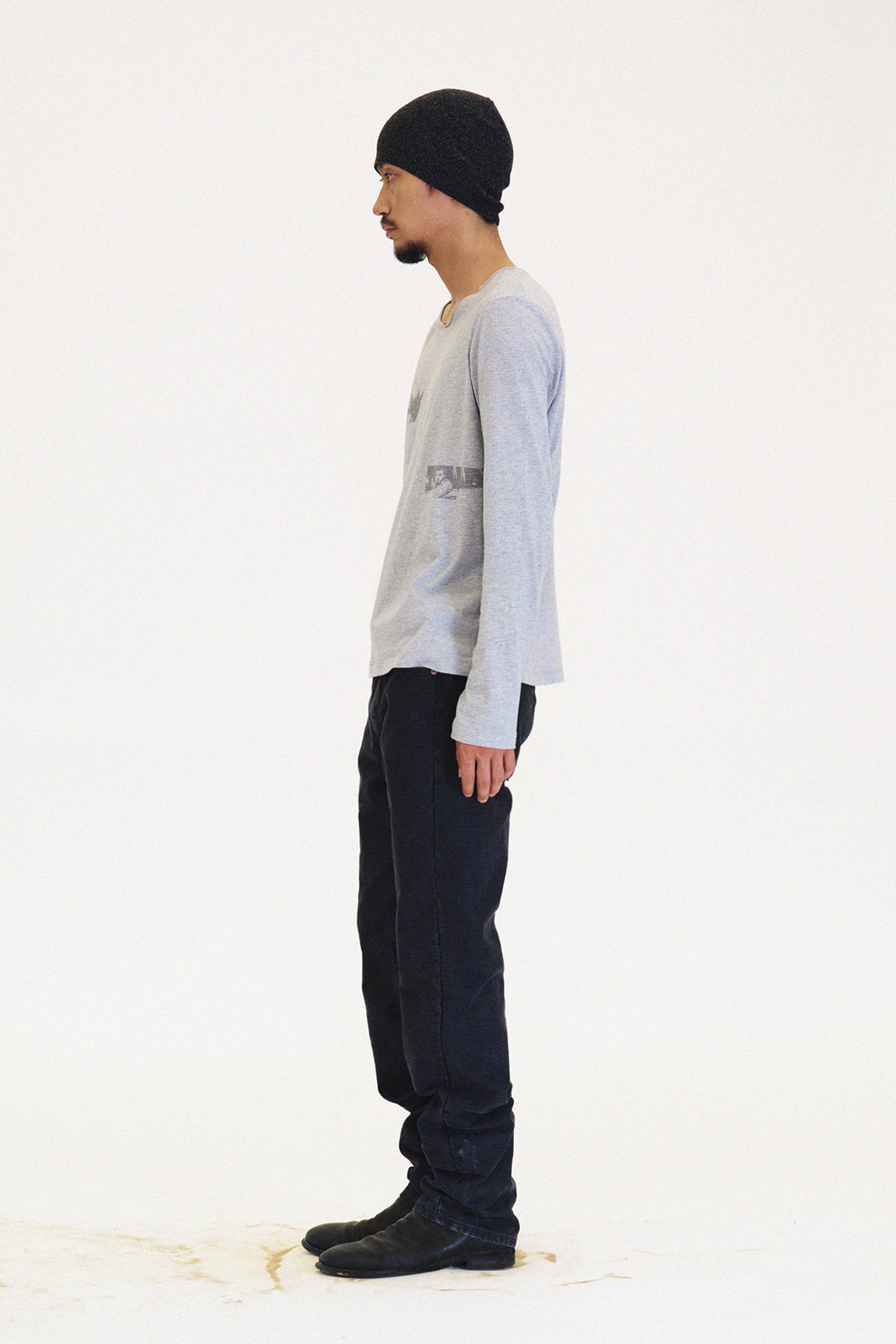 [SURFACE EDITION] HARD SLUB STRAIGHT PANTS CHARCOAL