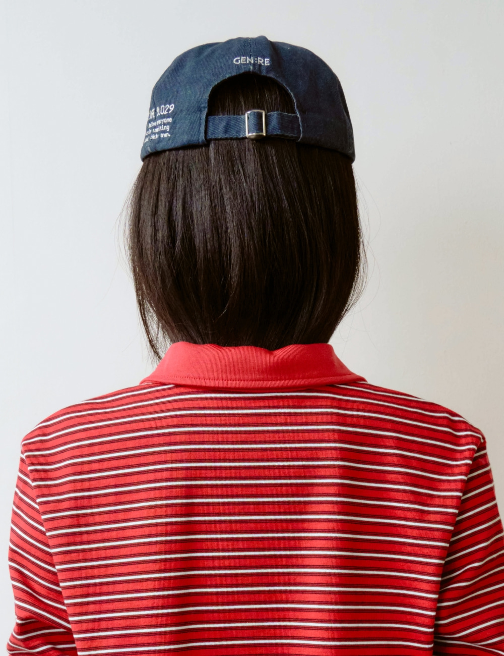 [GEN:RE] Play Homage Washed Ball Cap Navy
