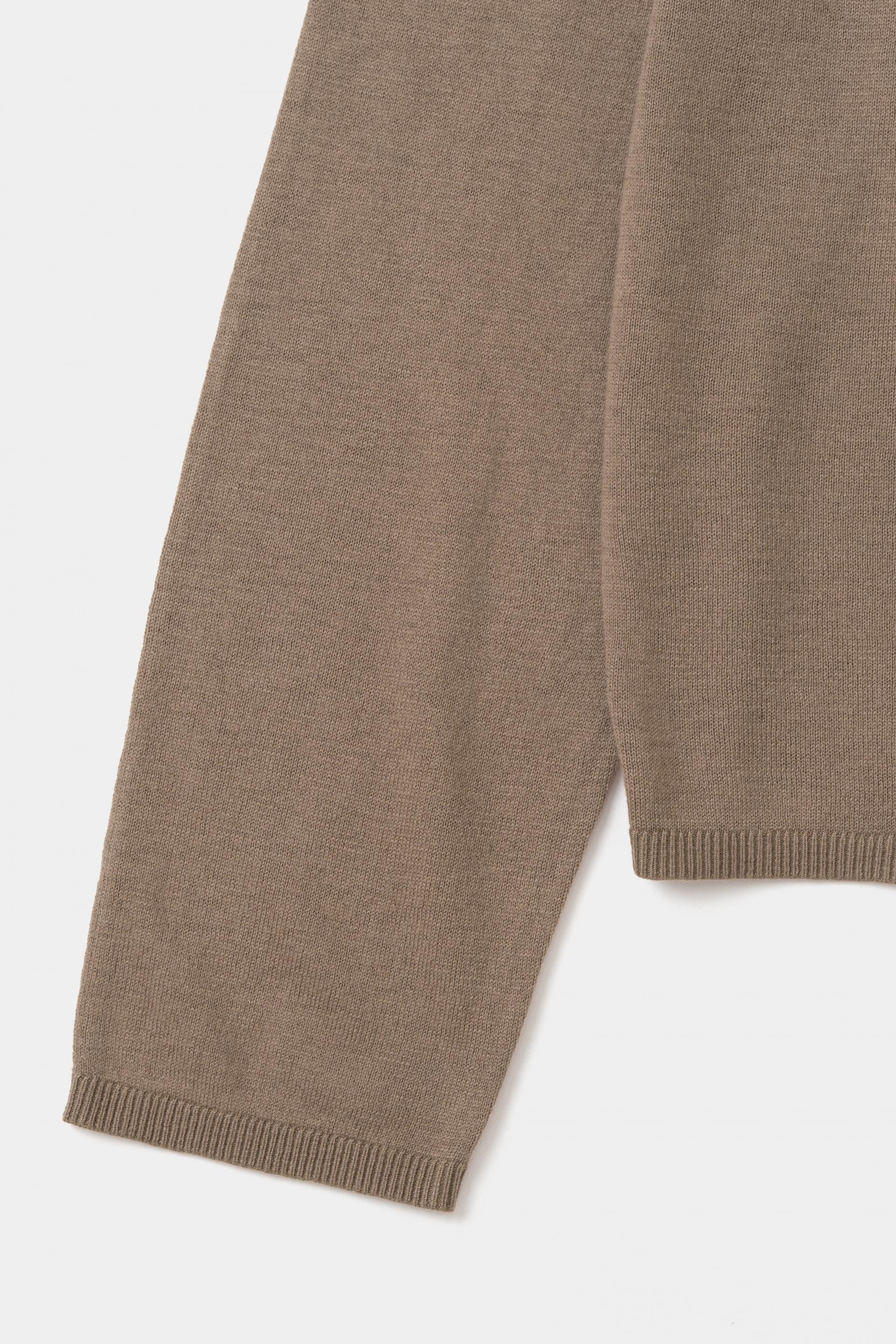 [KANGJUNGSEOK] PERMANENT KNIT CARDIGAN,Brown