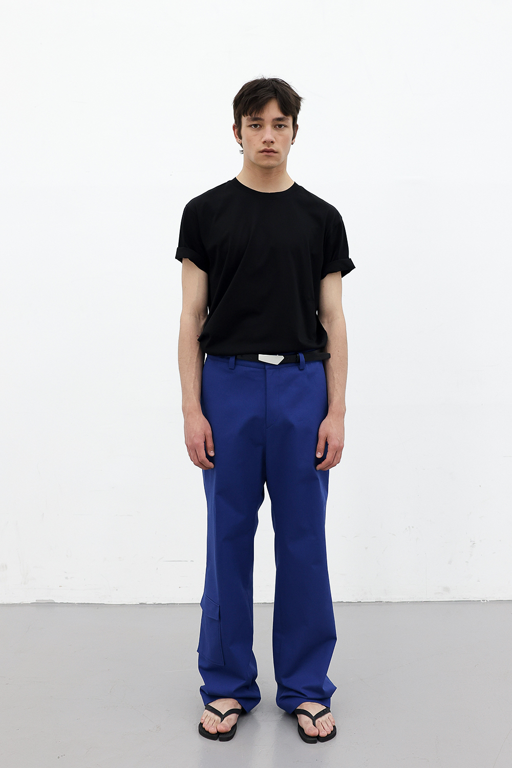 [ANYTIME LOREAK] POPPY WIDE COTTON PANTS - BLUE