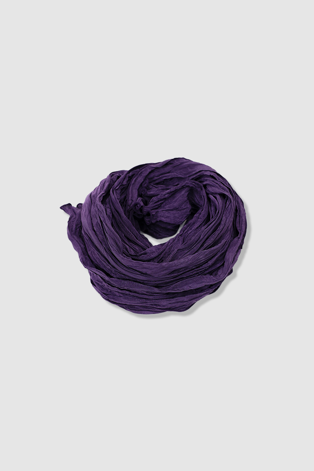 [ANYTIME LOREAK] AGAVE WRINKLE SCARF - PURPLE