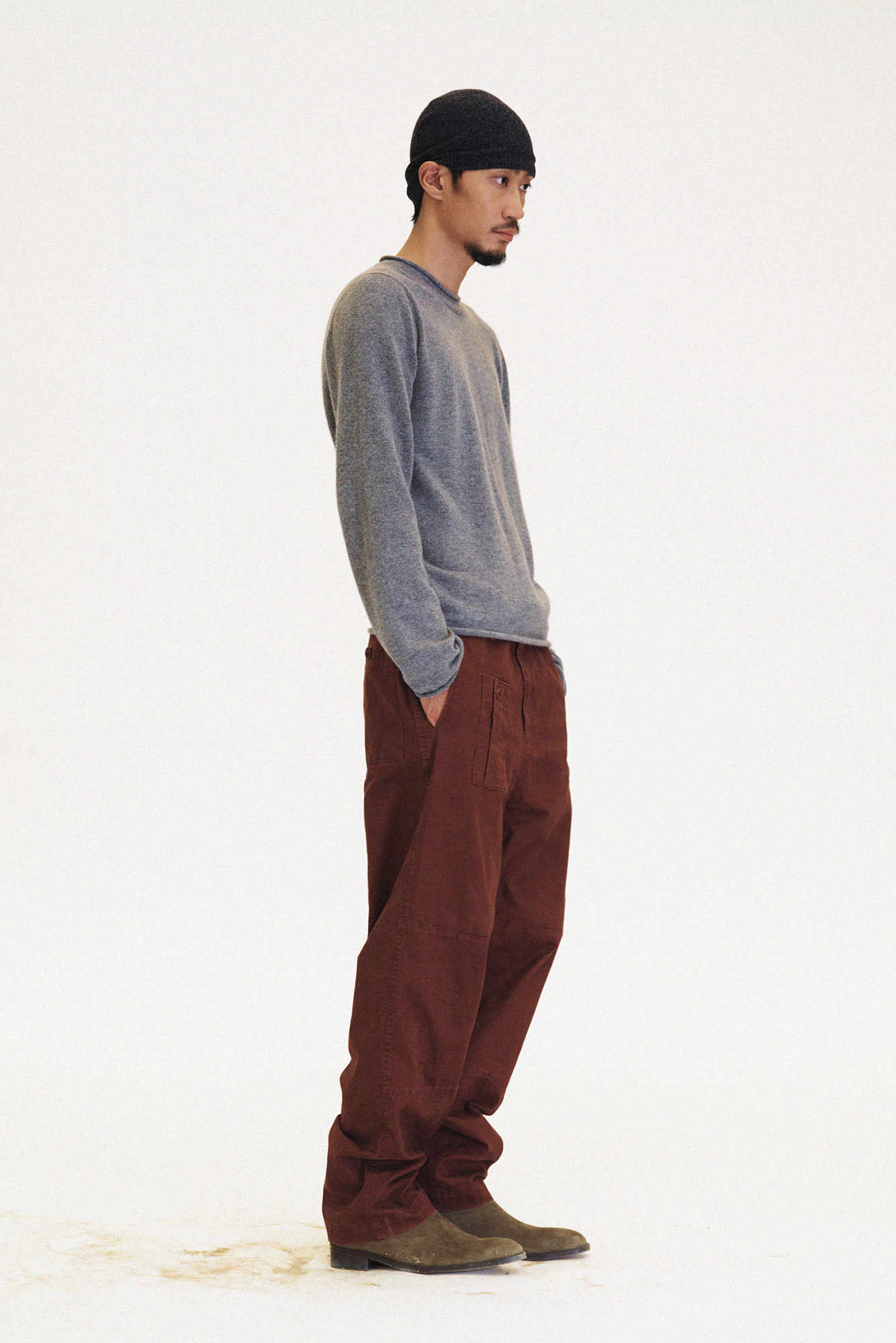[SURFACE EDITION] WASHED COMBAT TROUSERS RED