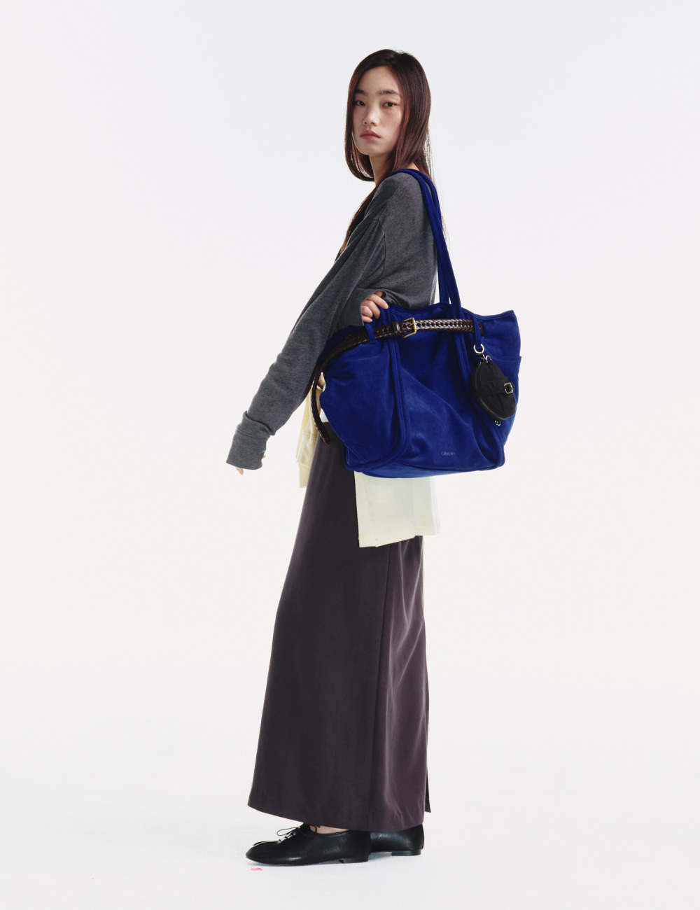 [GEN:RE] Archive Trouser Leather Bag Blue