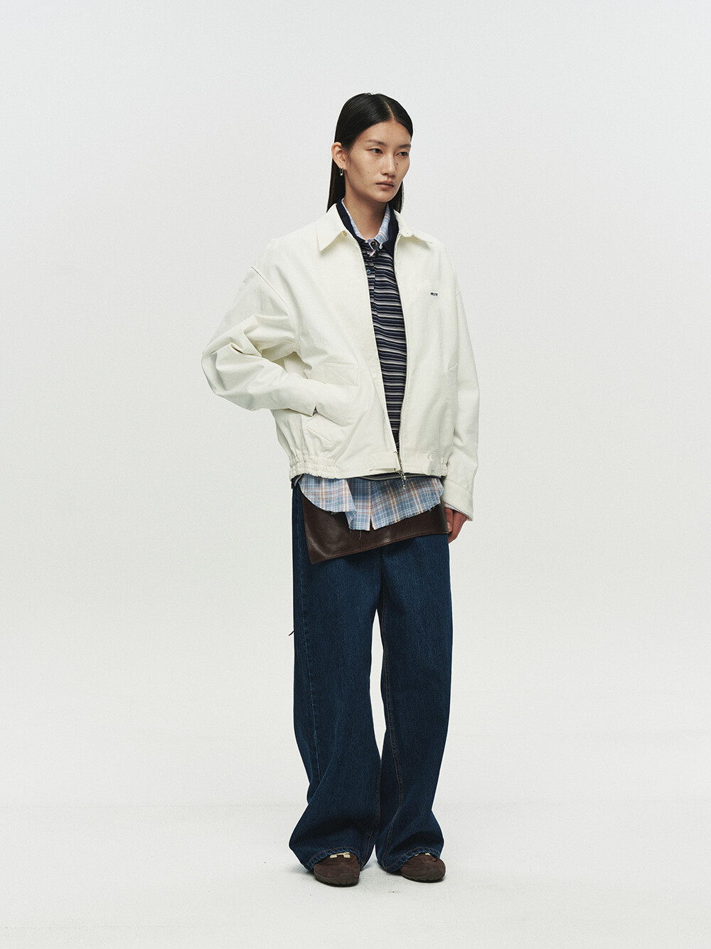 [HEUTE] MARTIN STRUCTURED BOMBER JACKET (OFF WHITE)