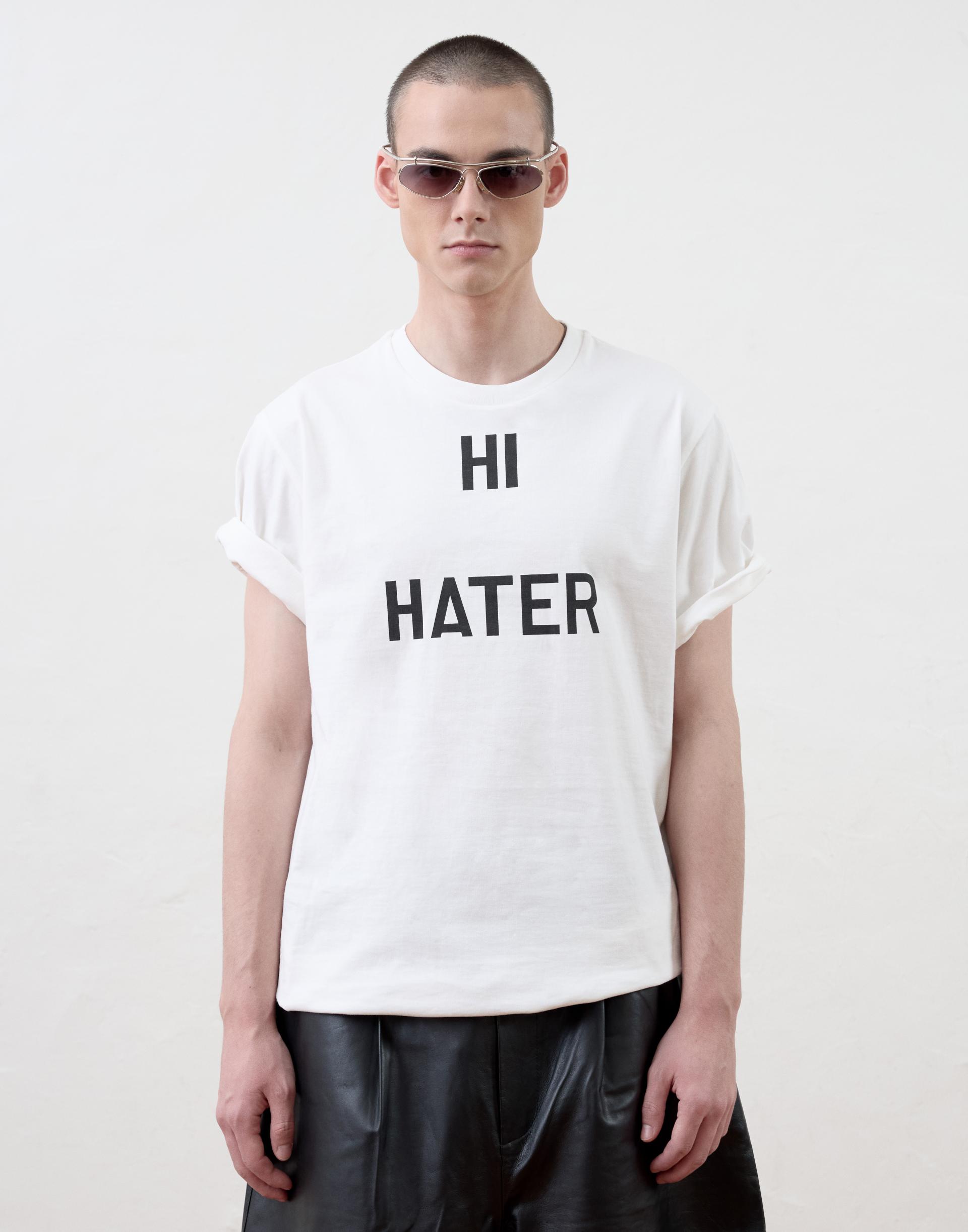 [MOOMYUNG] "HI HATER, BYE HATER" T-SHIRT (WHITE)