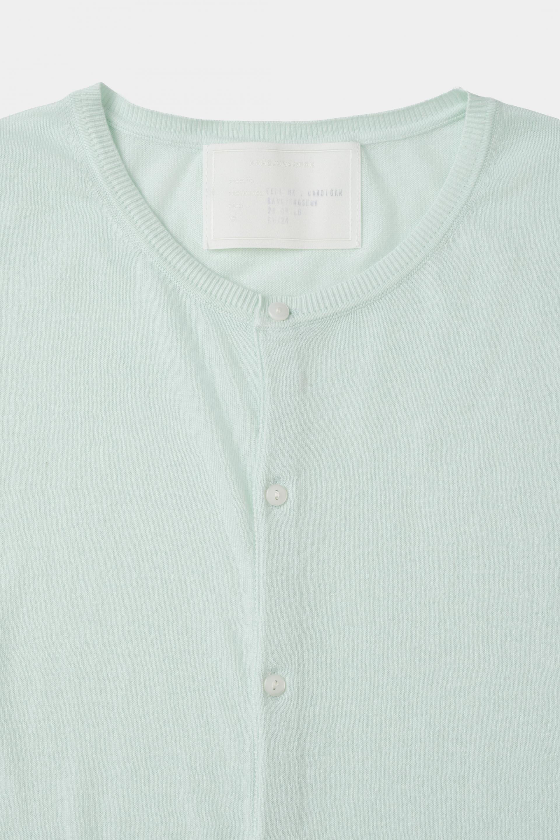 [KANGJUNGSEOK] PERMANENT KNIT CARDIGAN,Sky