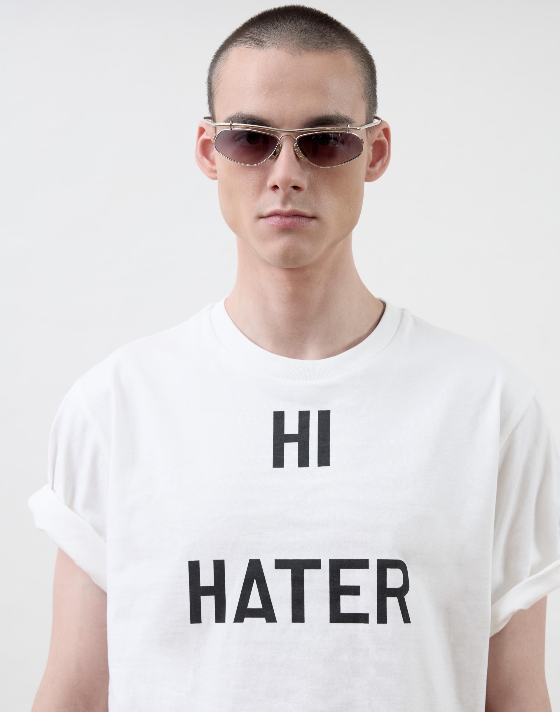 [MOOMYUNG] "HI HATER, BYE HATER" T-SHIRT (WHITE)