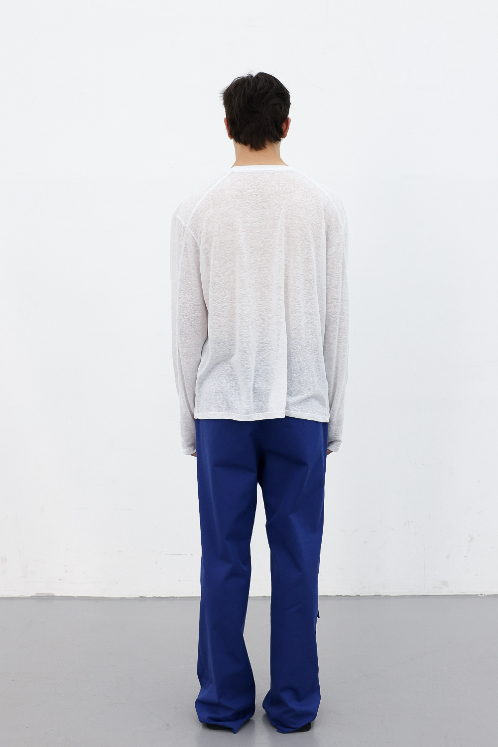 [ANYTIME LOREAK] CAMELLIA LAYERED TEE - WHITE/PINK