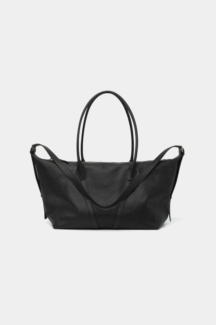 [KANGJUNGSEOK] PERMANENT LEATHER BAG 04 BLACK