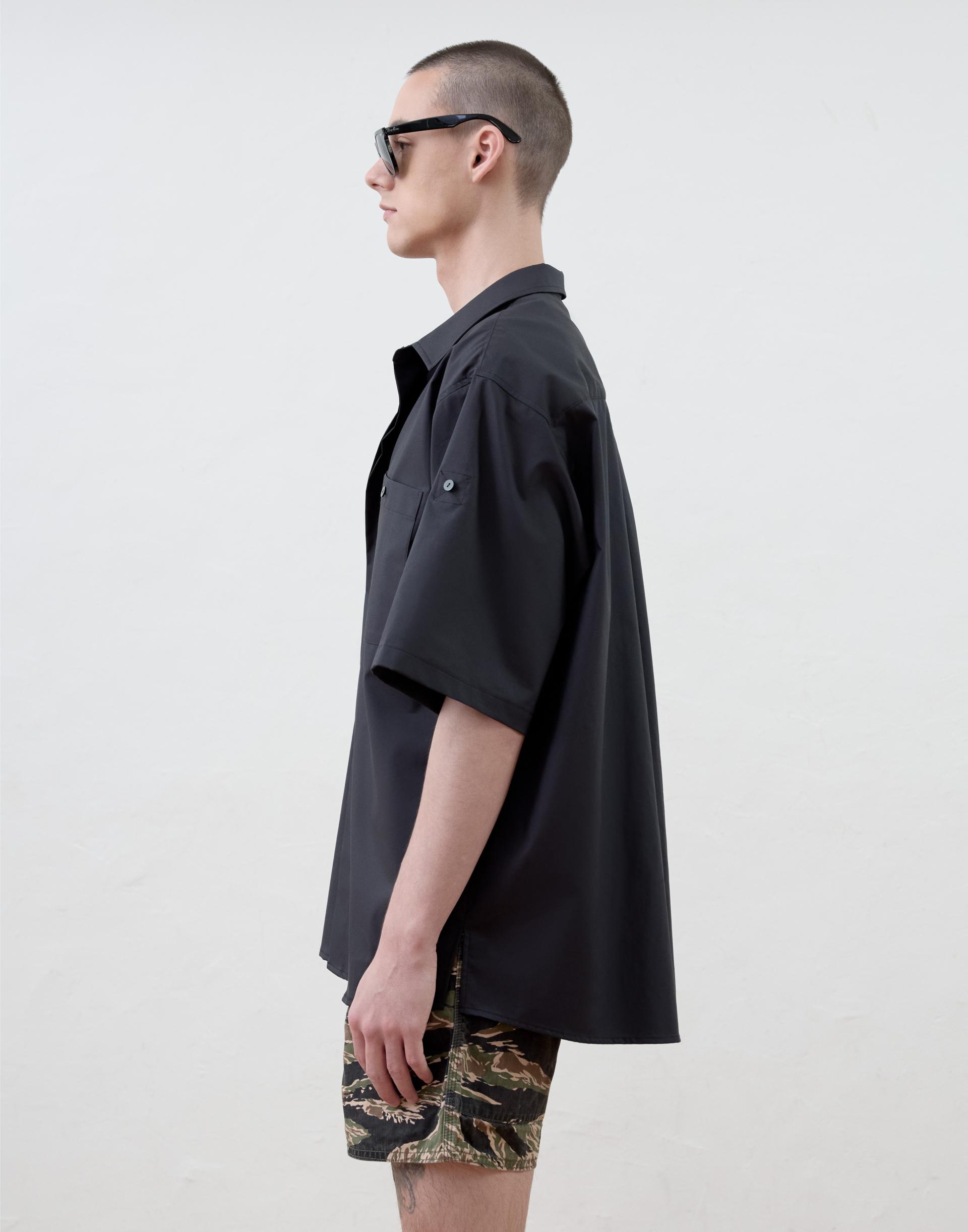 [MOOMYUNG] CITY COWBOY SHIRTS (BLACK)