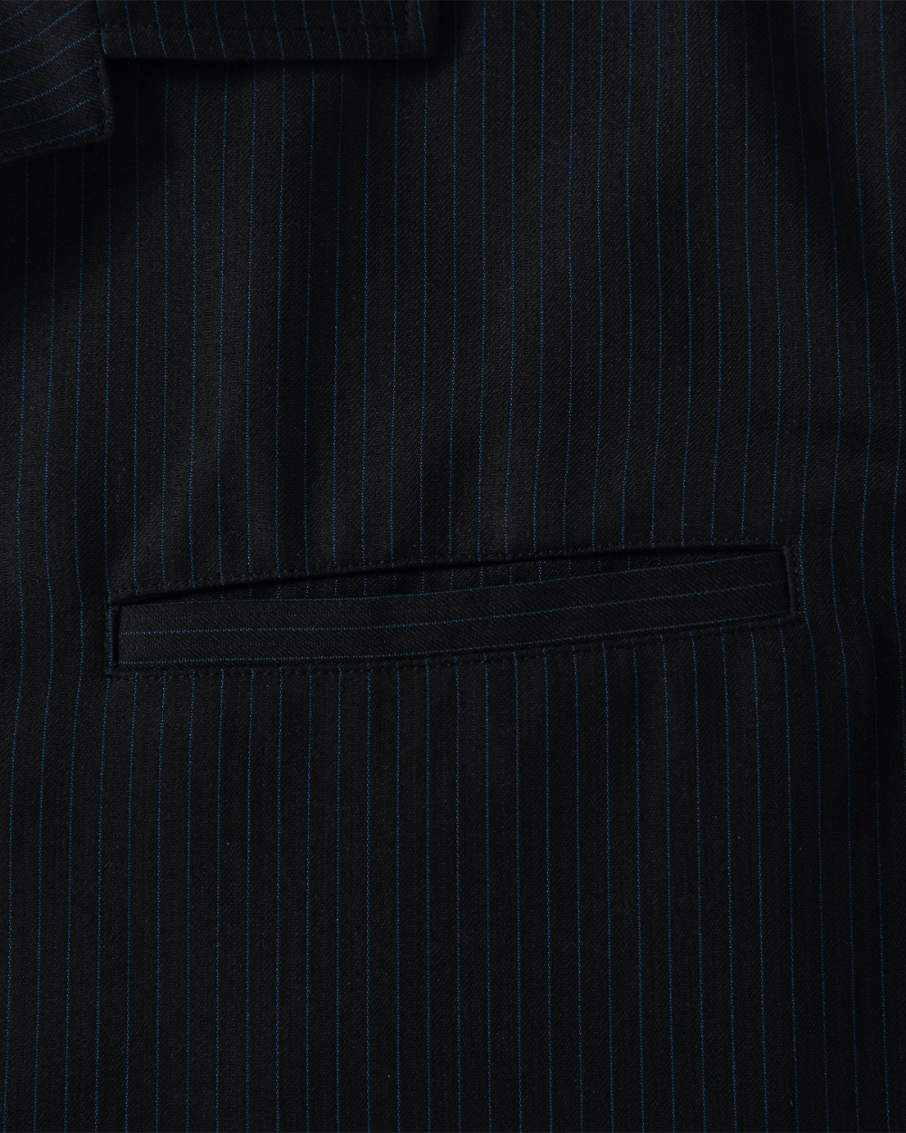 [kineto]t Refined Wool Stripe Shir_Black