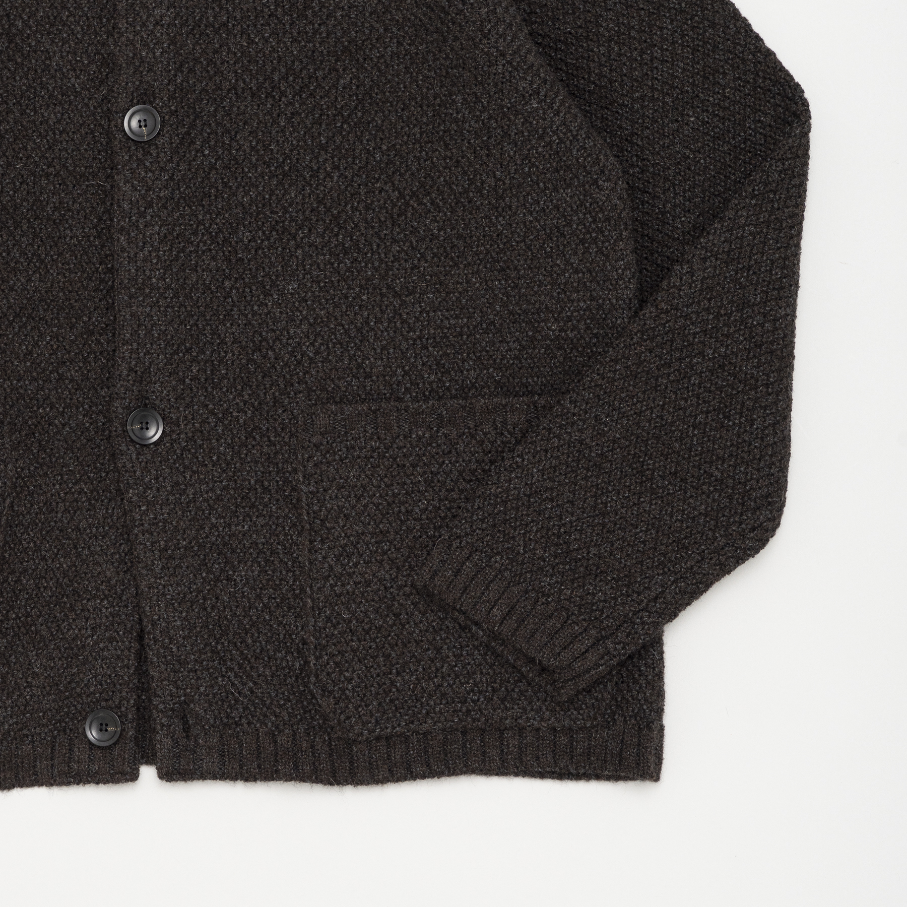 [STILL BY HAND] KN05263OS - SWEATER BROWN CHARCOAL 작업중 복제 복제